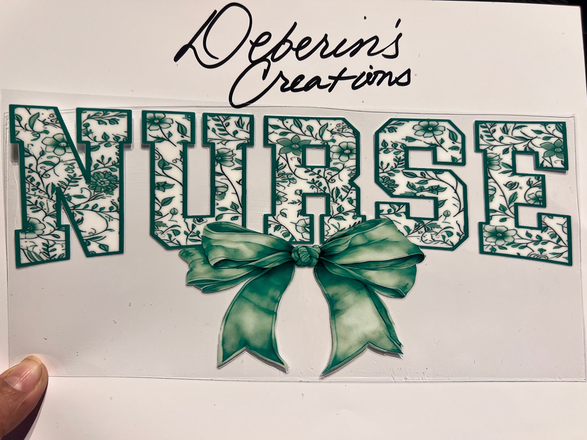 Nurse - Green with bow