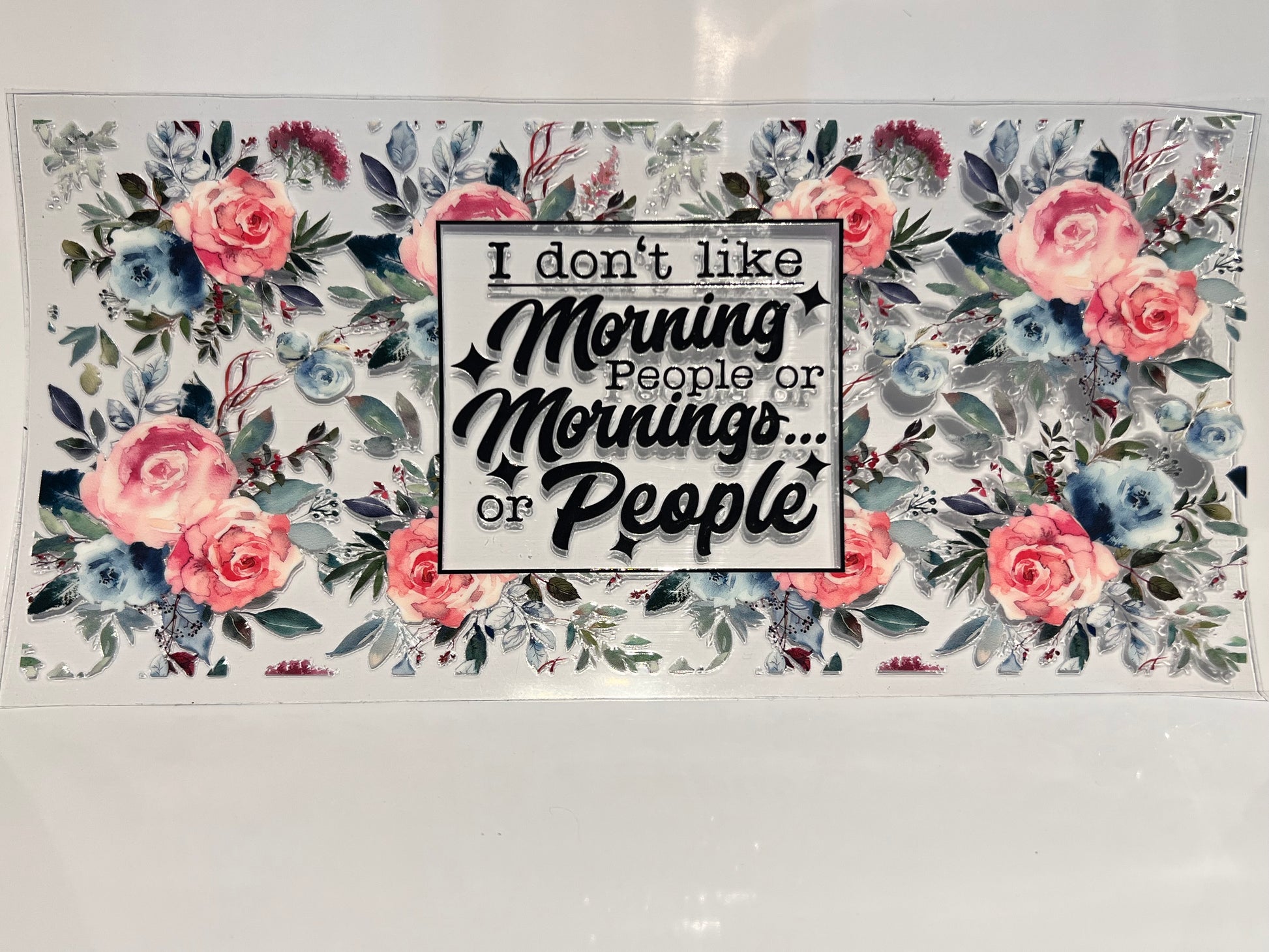 I don't like morning or people