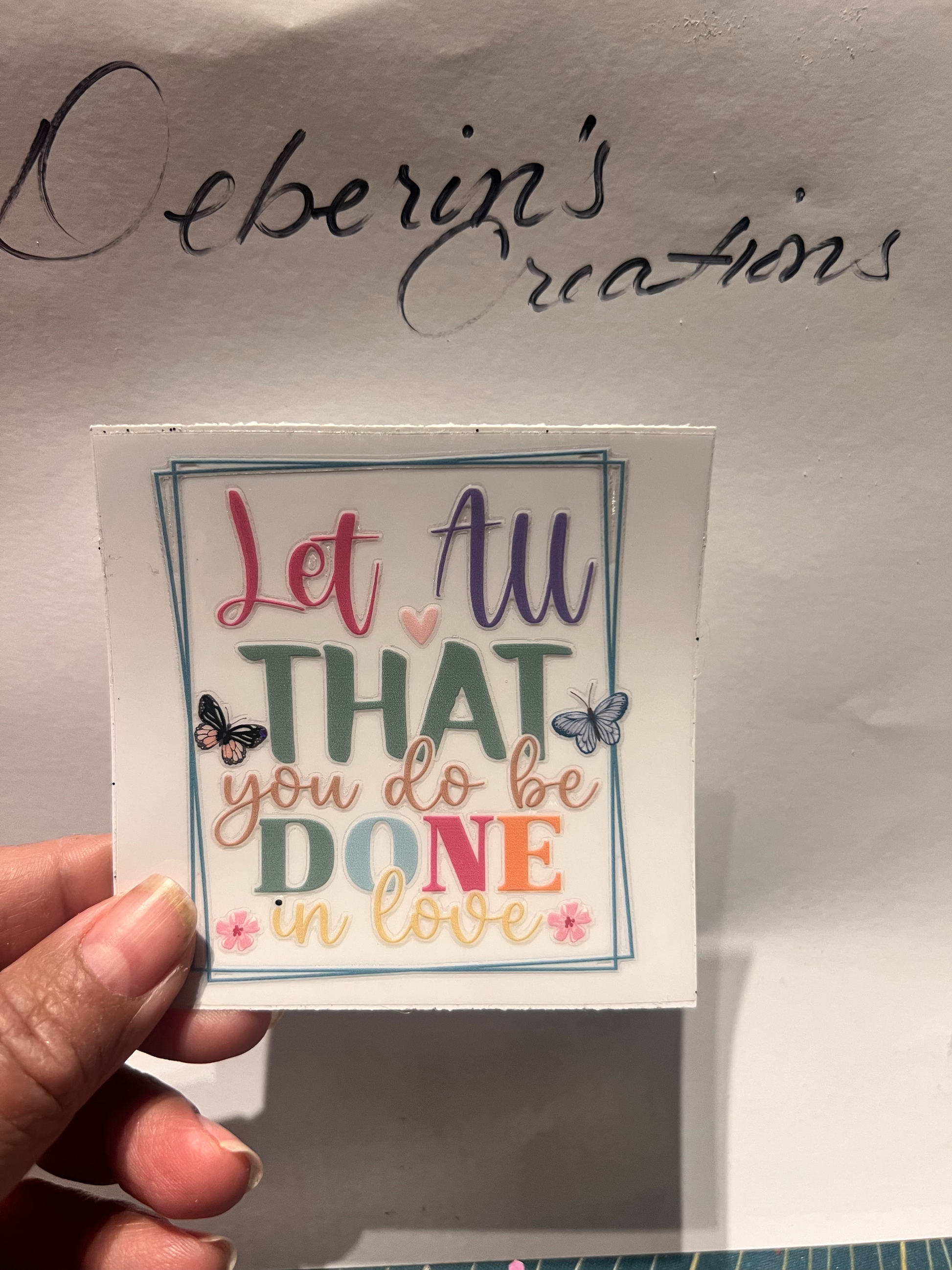 Let all that you do be done with love