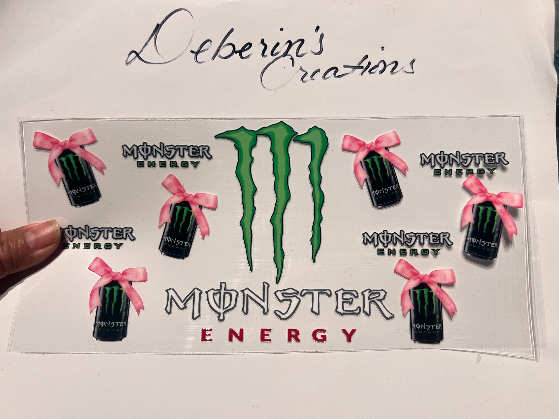 Monster Energy Pink Bows