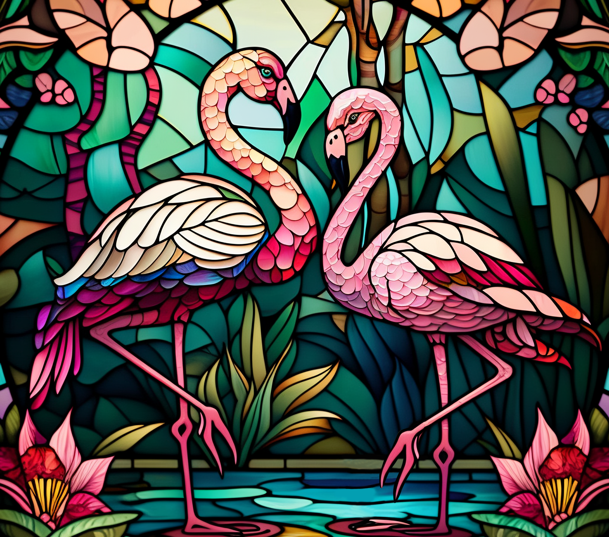 Flamingo - Glass Stain 2
