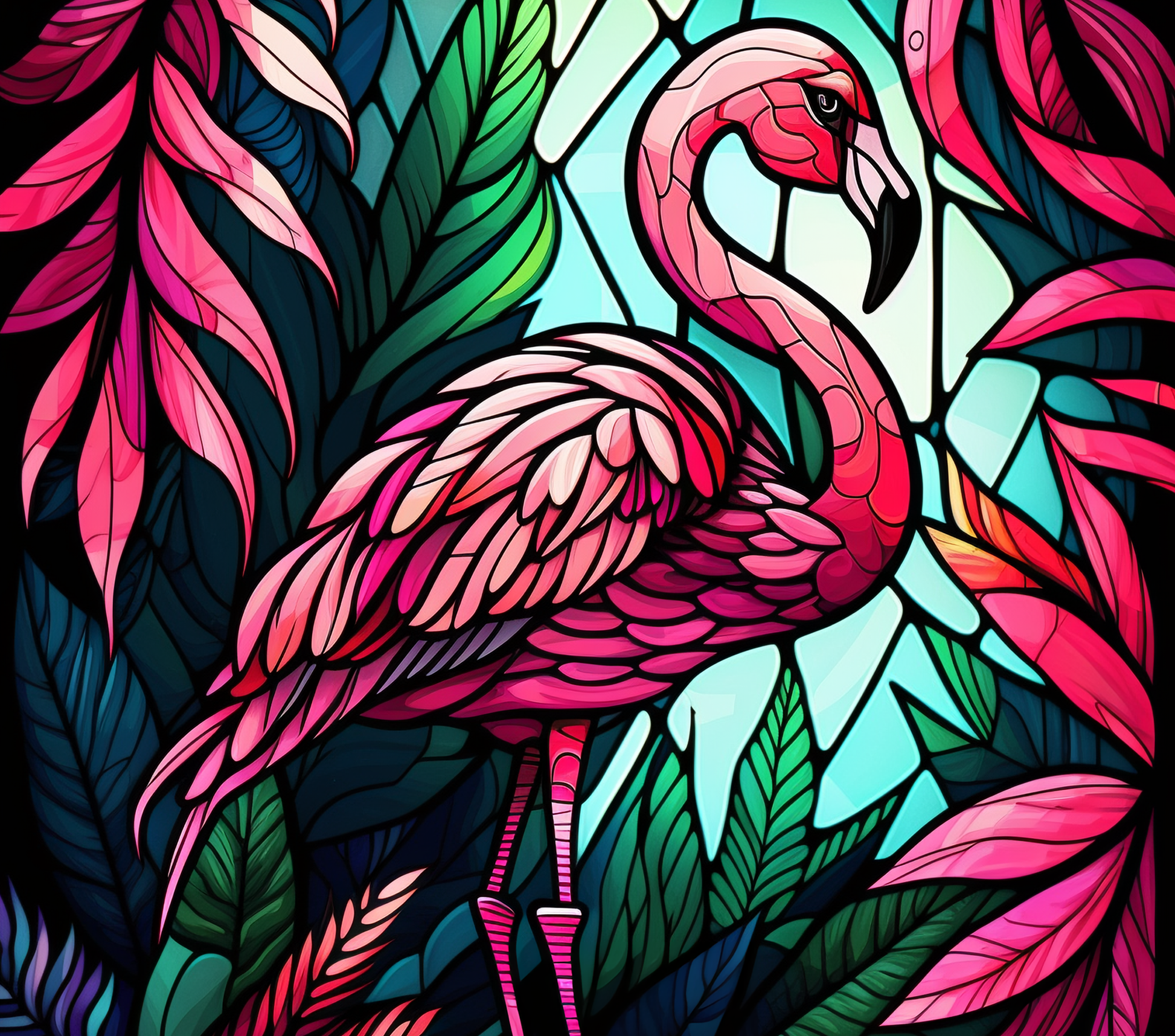 Flamingo - Glass Stain 3