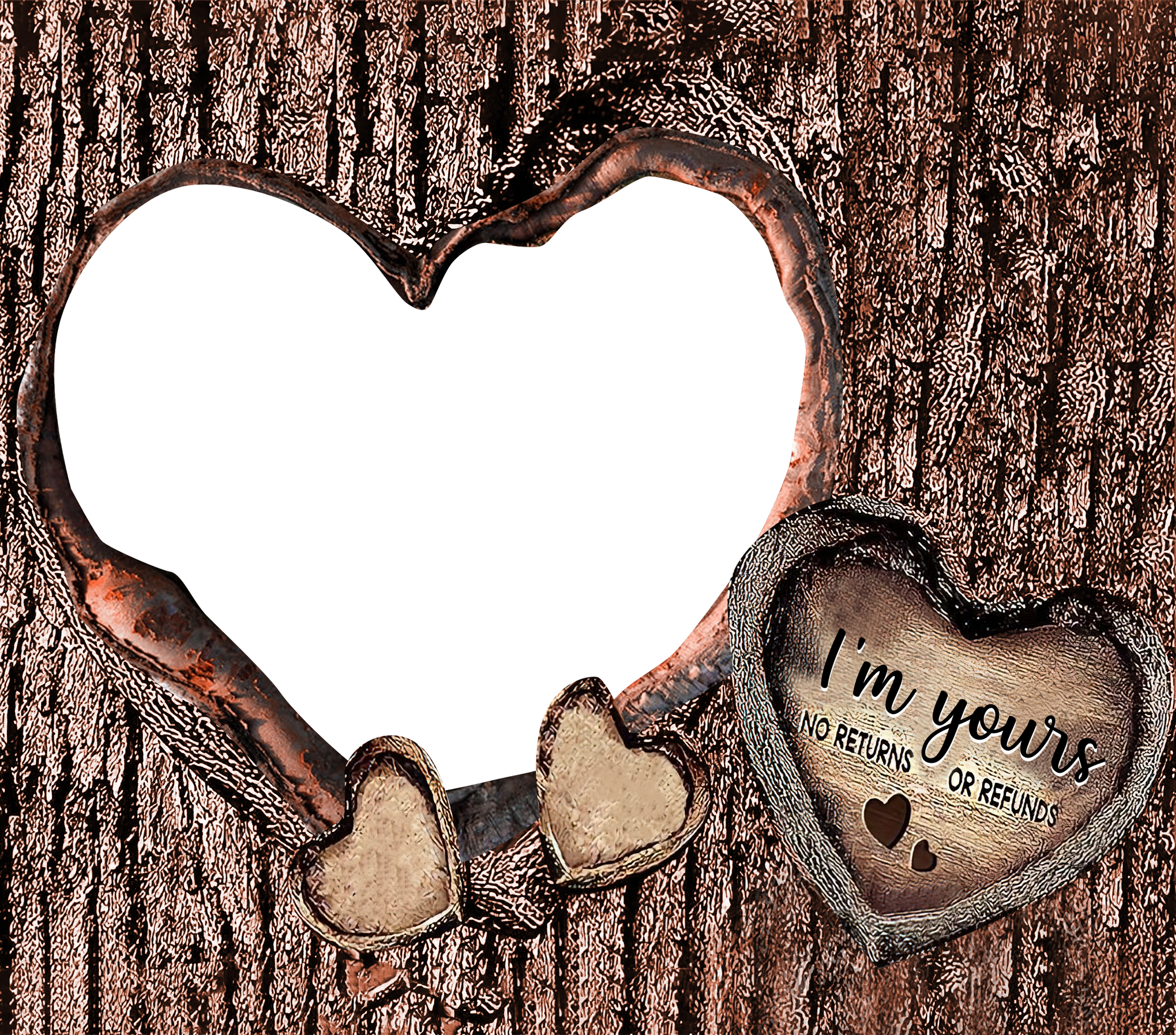 Valentines Day -  Wood Heart Photo