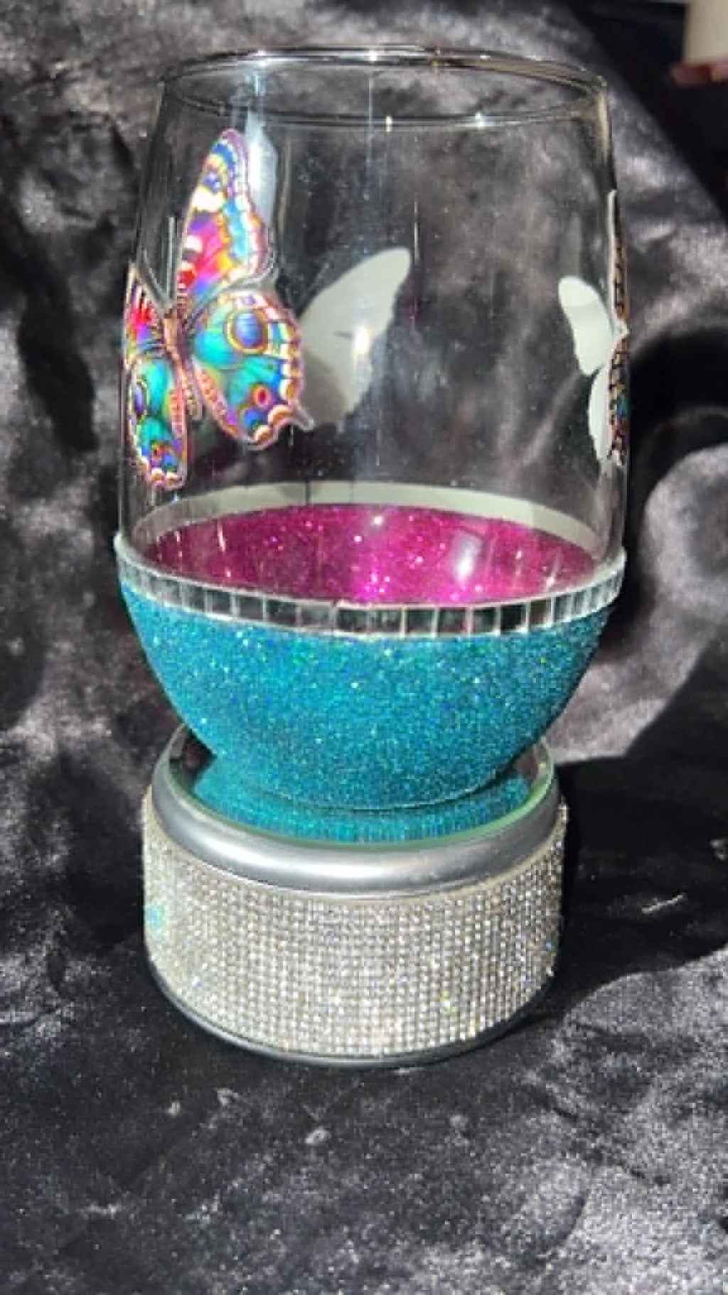 Glitter Wine Glass
