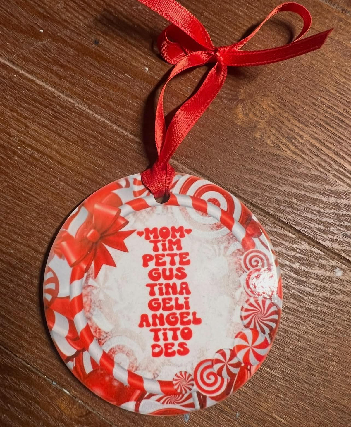 Double Sided Round Ornament