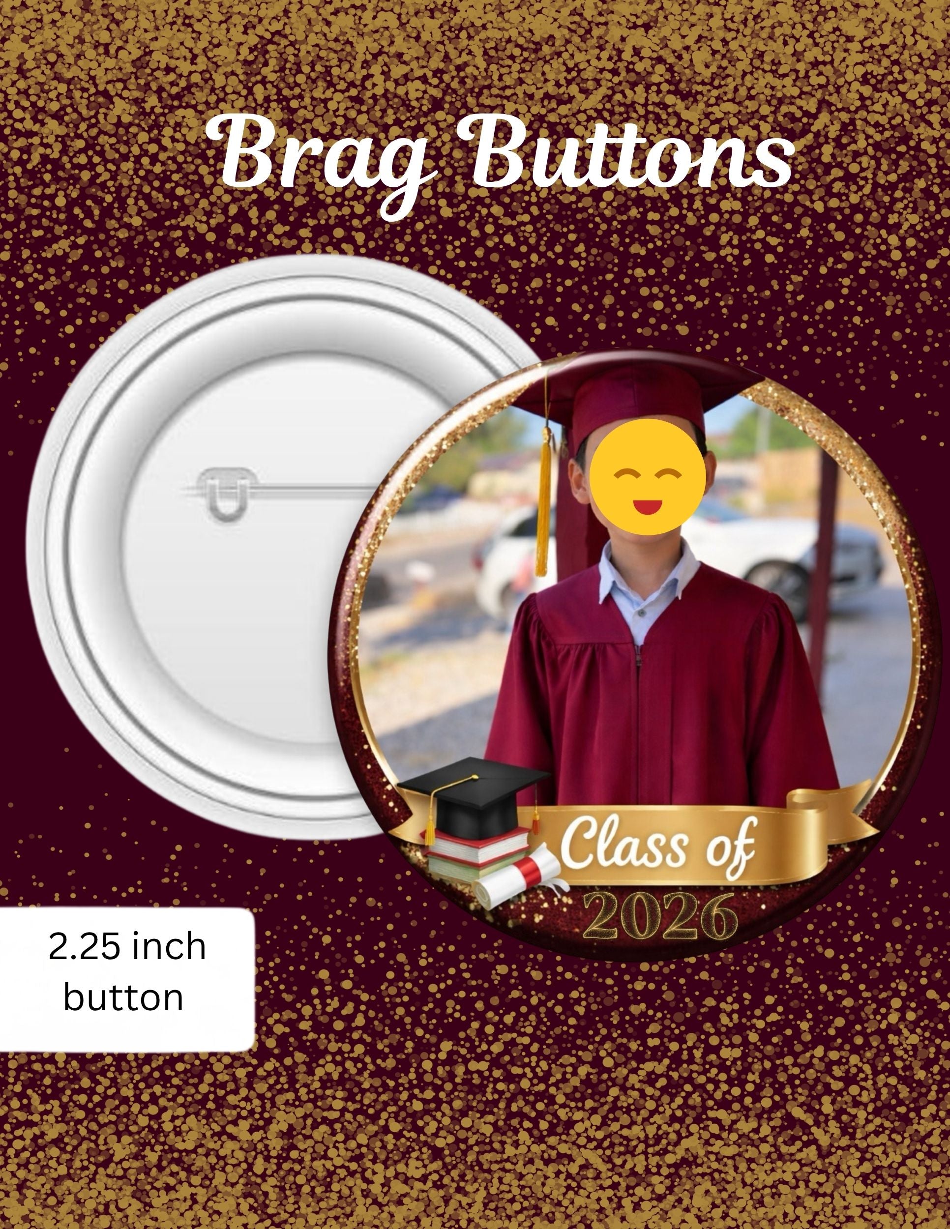 Single Graduation Button