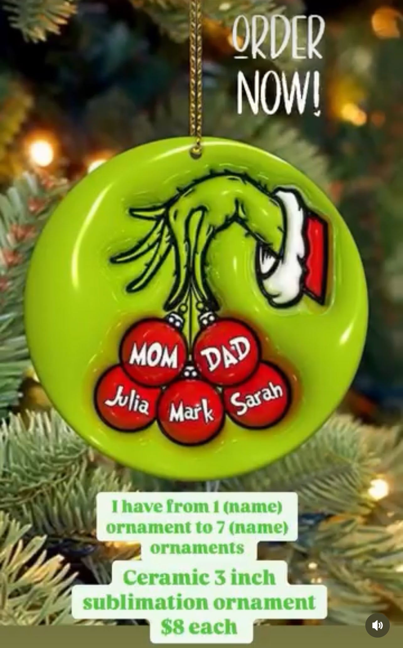 Ornaments - Sublimation