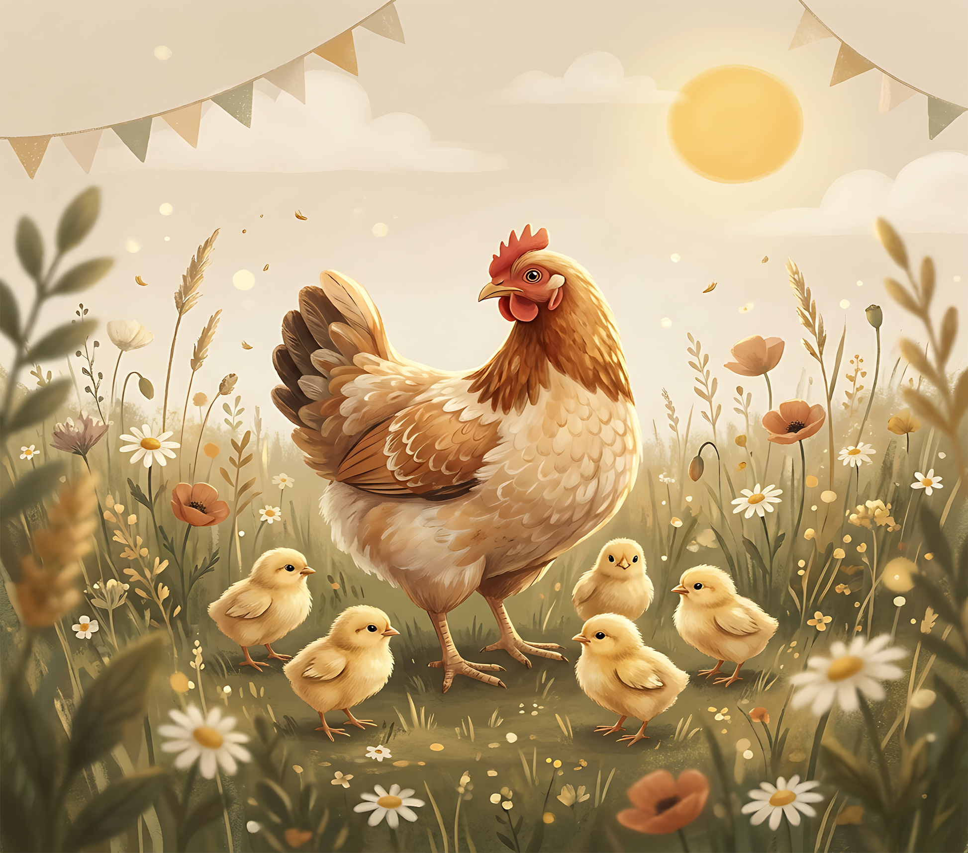 Chicken - Momma & Chickees