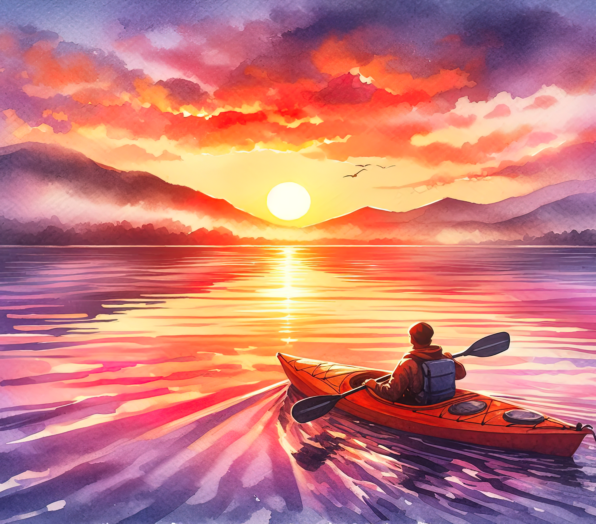 Kayack - Watercolor 3