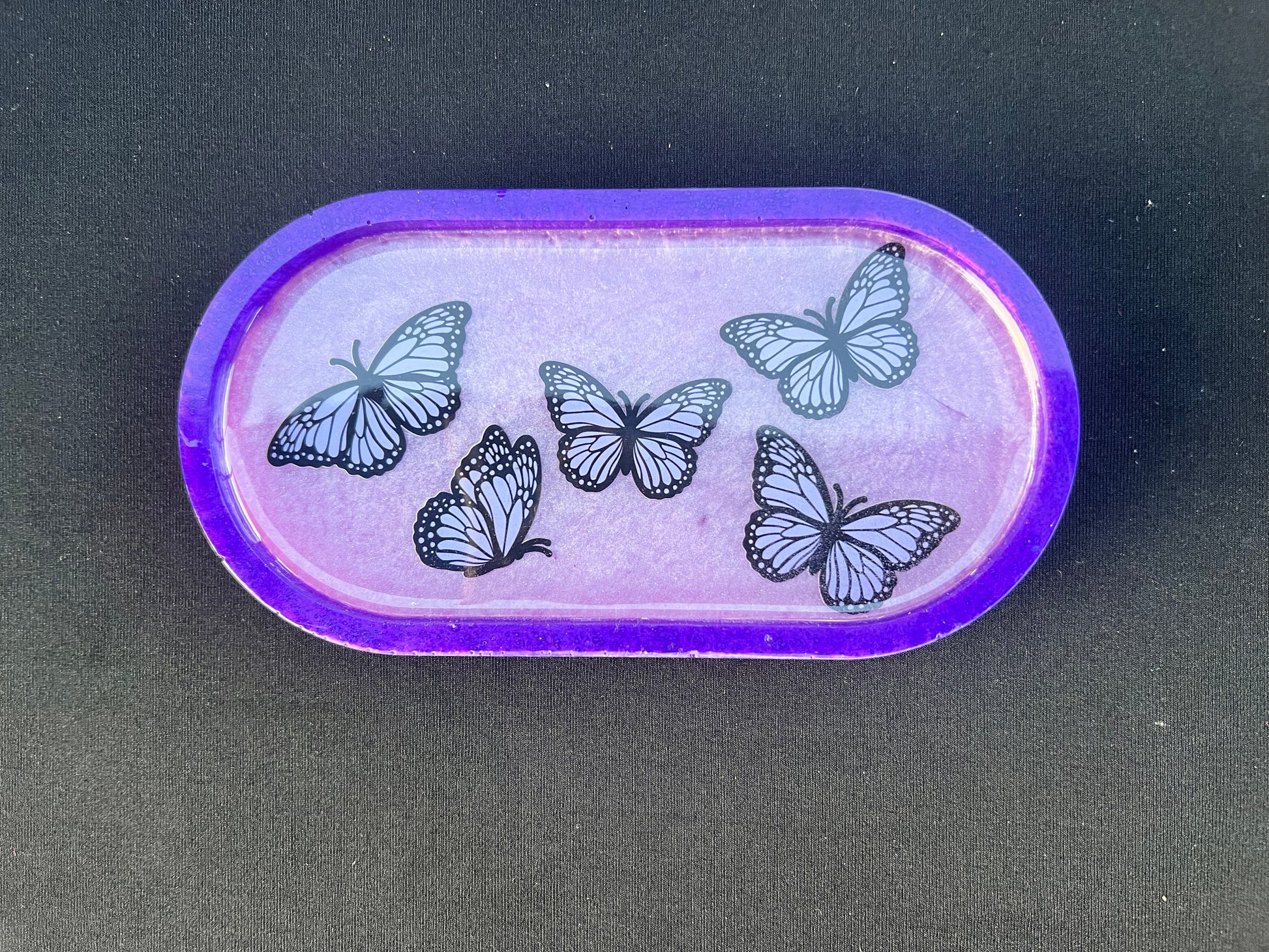 Resin Tray - Purple Butterfly
