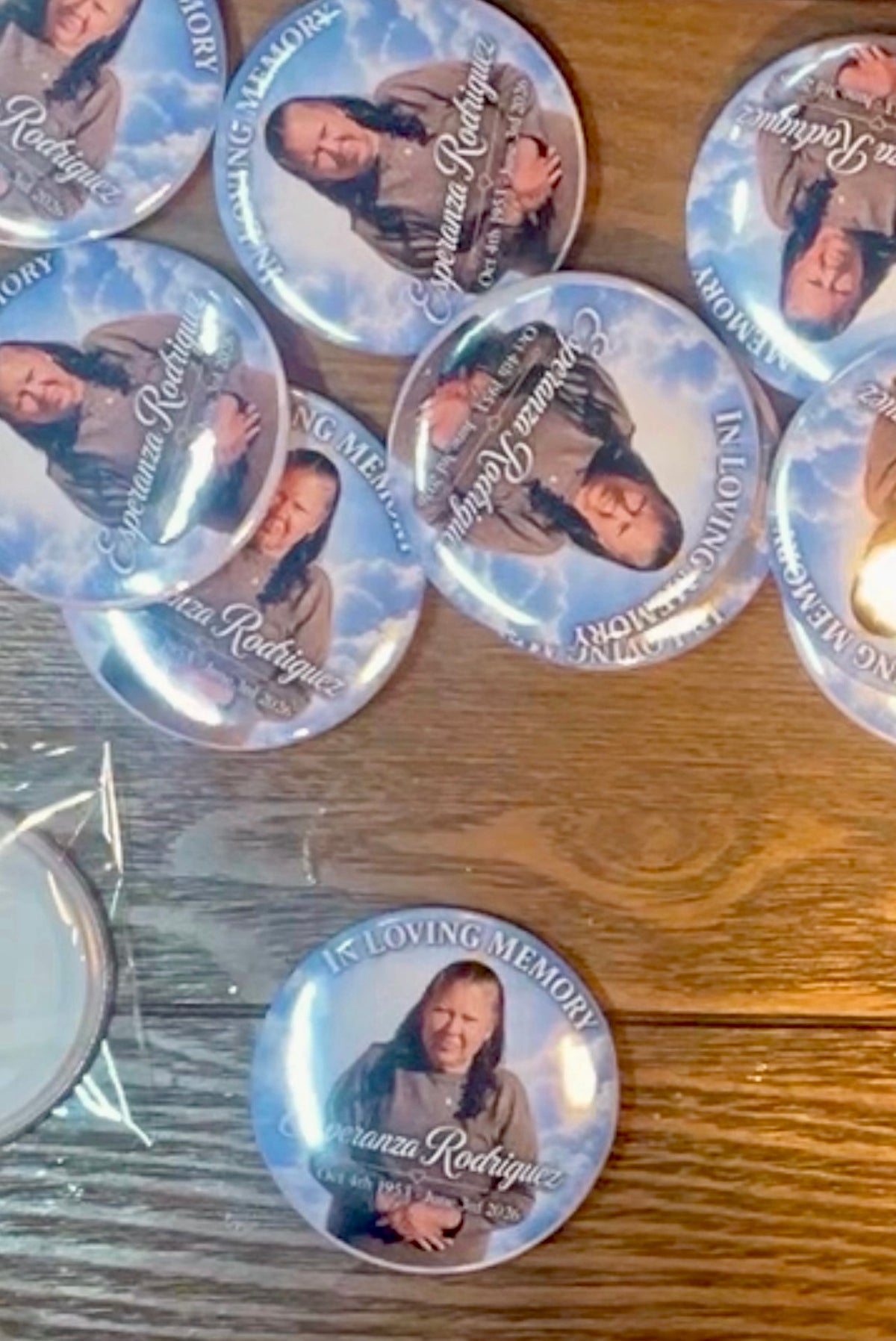 Memorial Buttons Minimum of 50