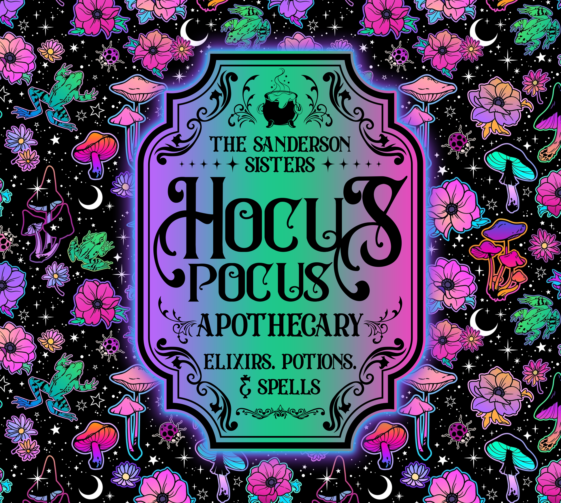 Halloween - Hocus Pocus floral
