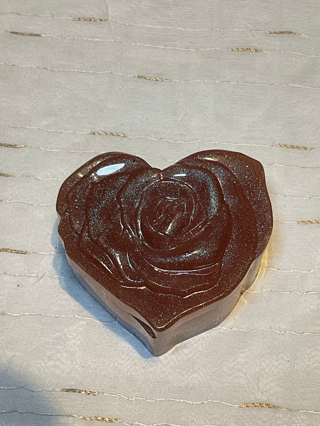 Heart Trinkets - Pinkish Peach with a hint of blue