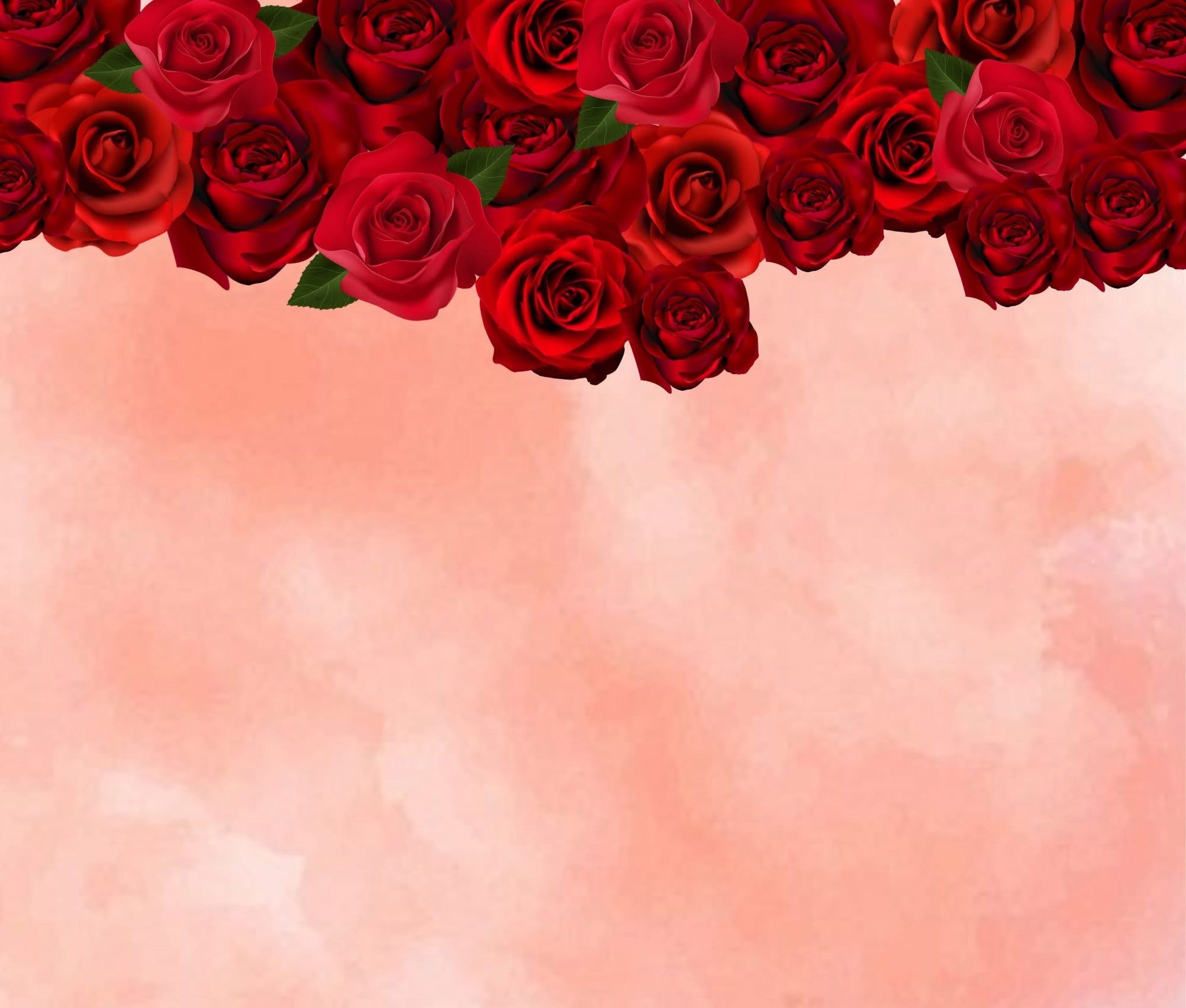 Red roses with peach marble