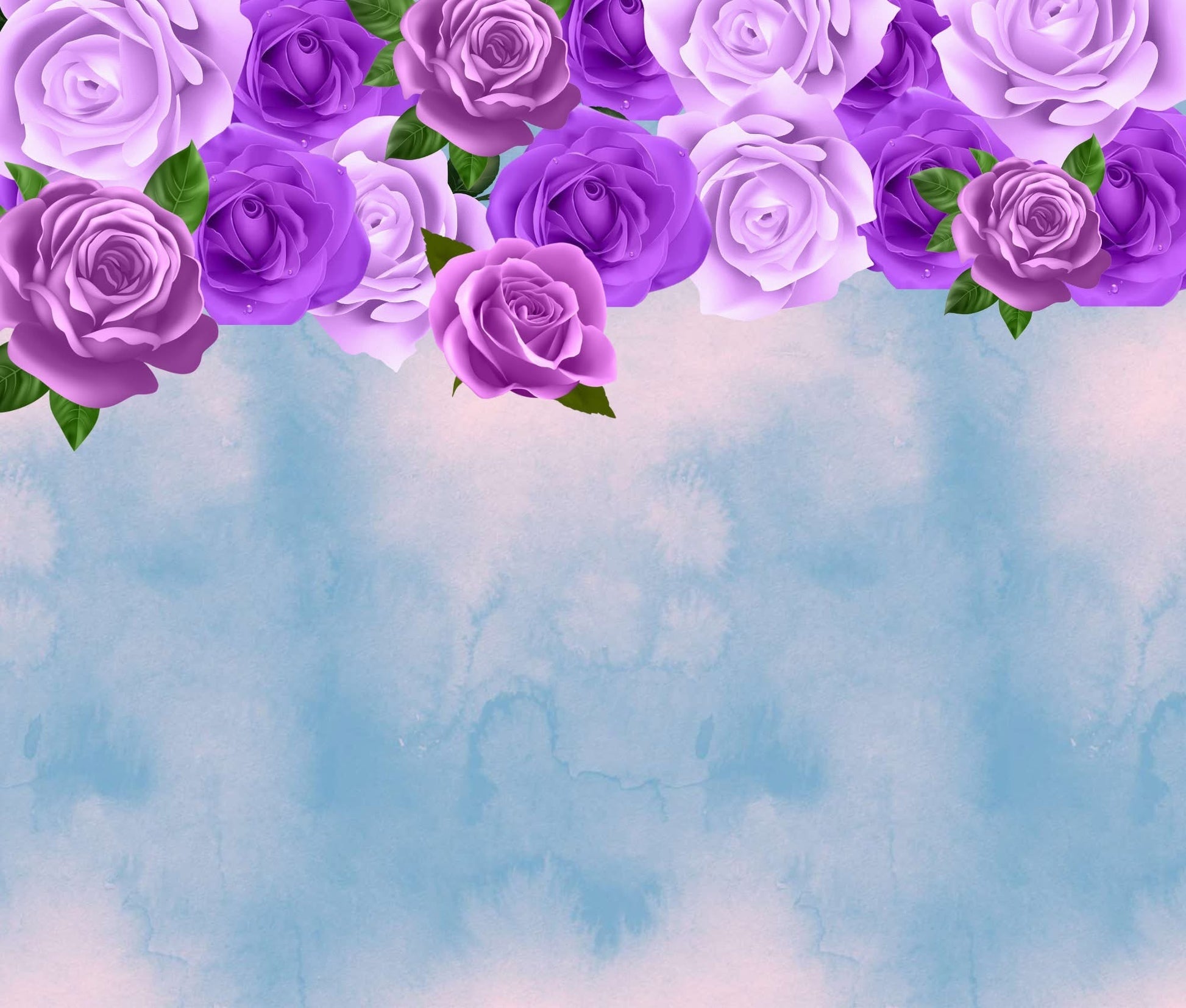 Purple Rose with blue marble