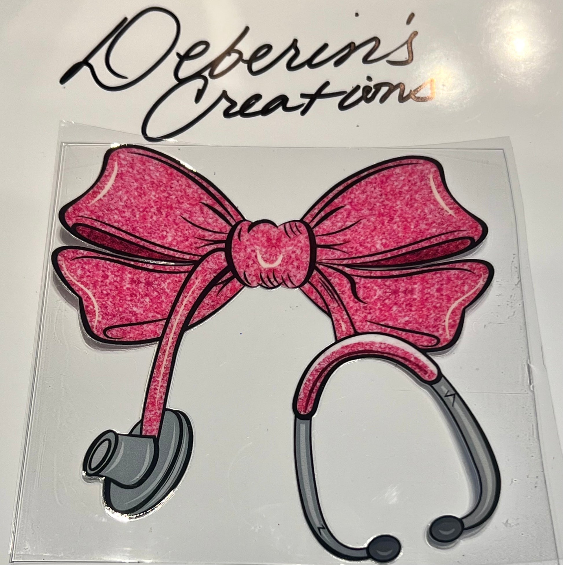 Medical- Pink Bow stethoscope