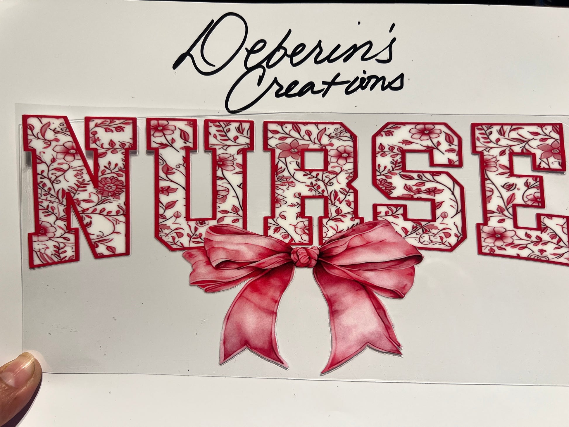 Nurse  - Pink with Bow