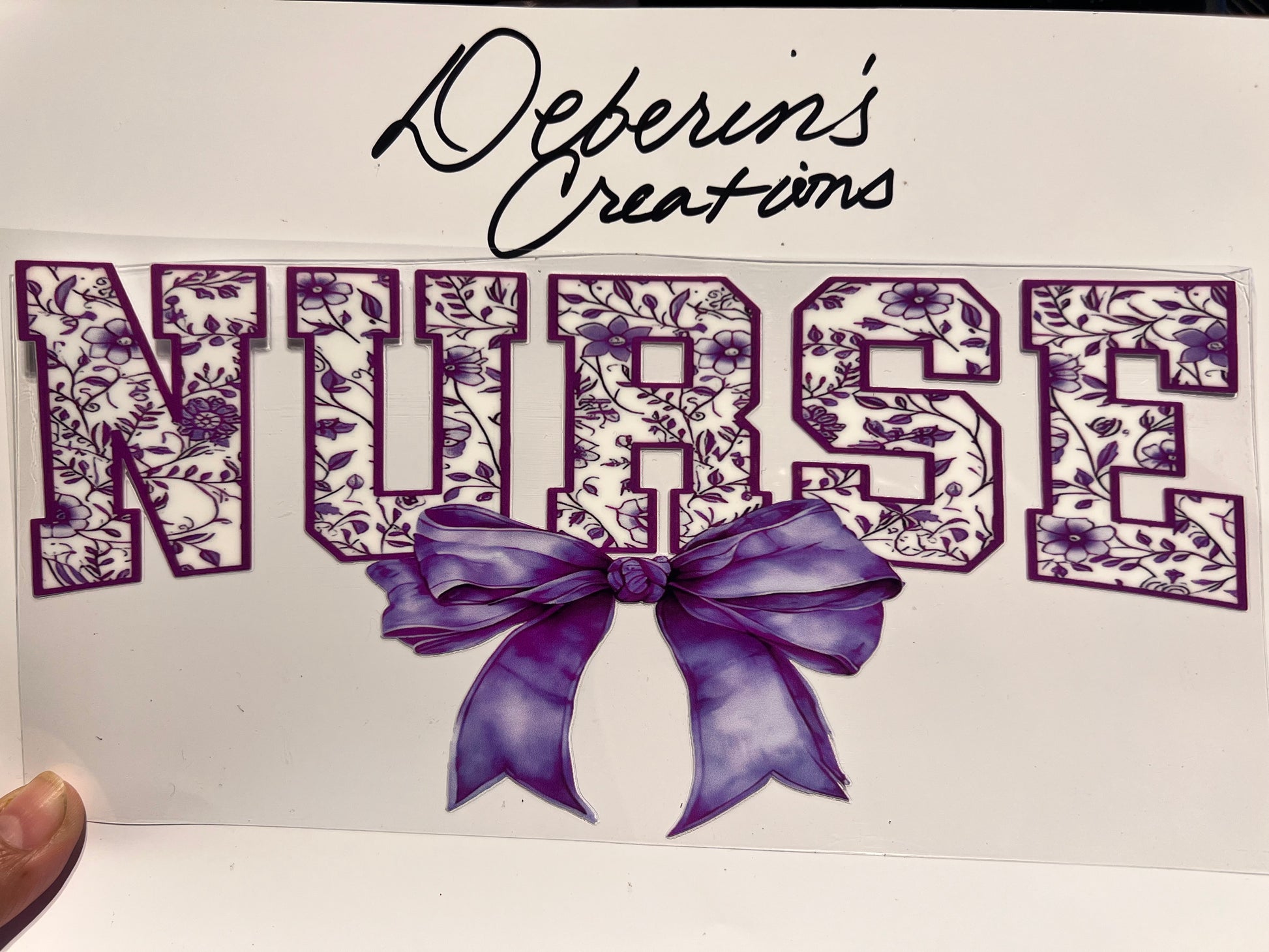 Nurse - Purple with bow