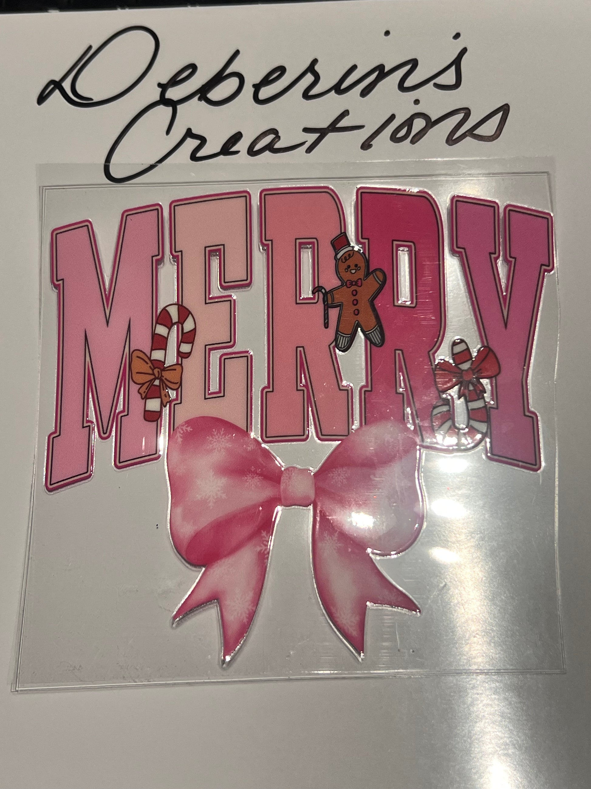 Christmas - Pink Merry with bow