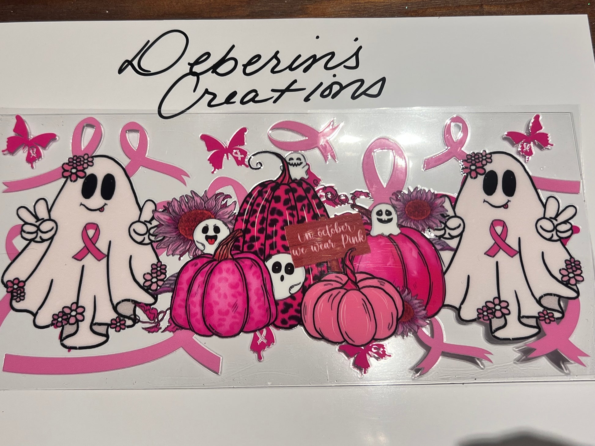 Cancer - In October we wear pink ghost