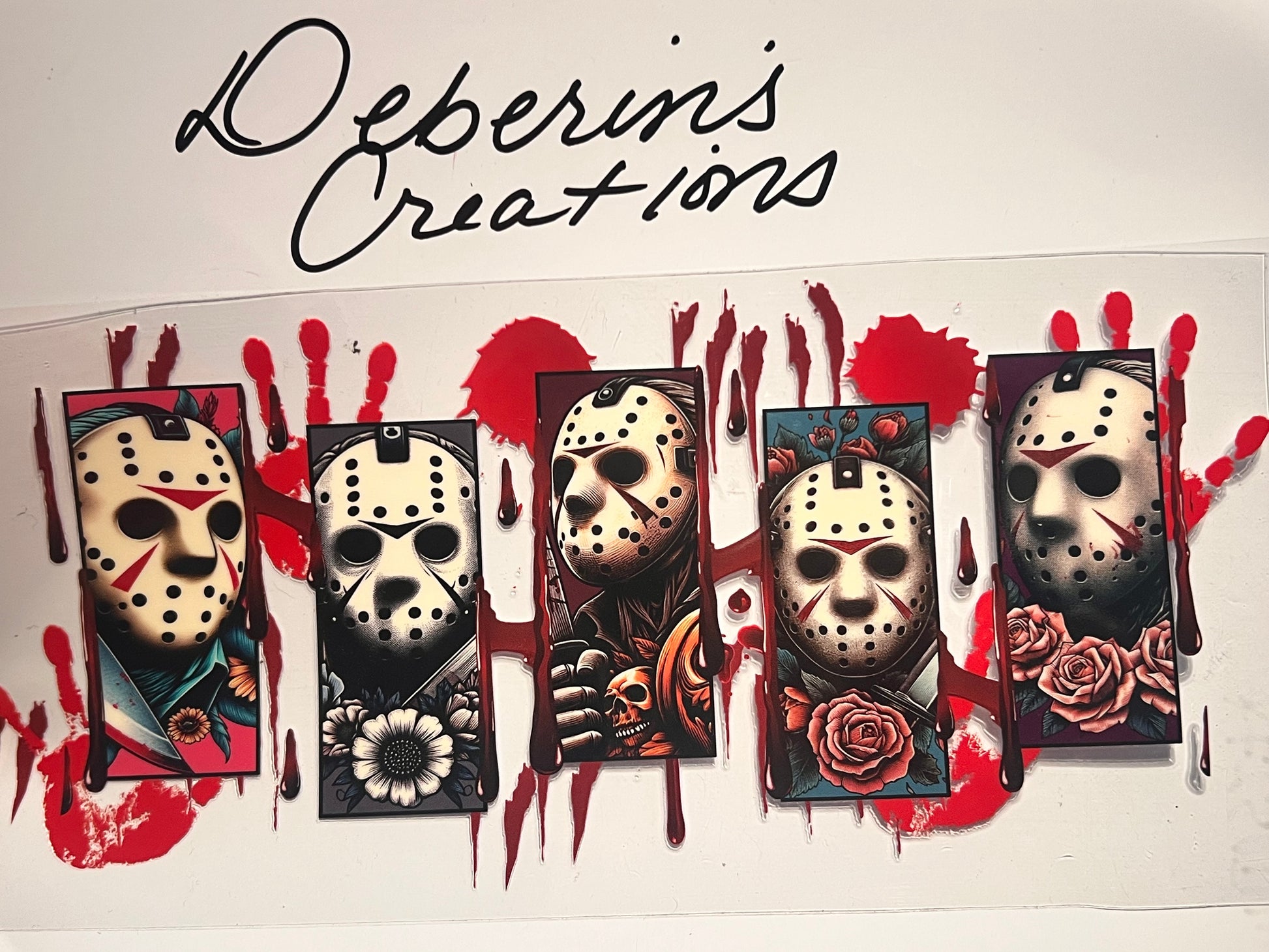 Halloween - Jason hand prints