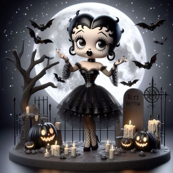Halloween - Betty Boop Bats
