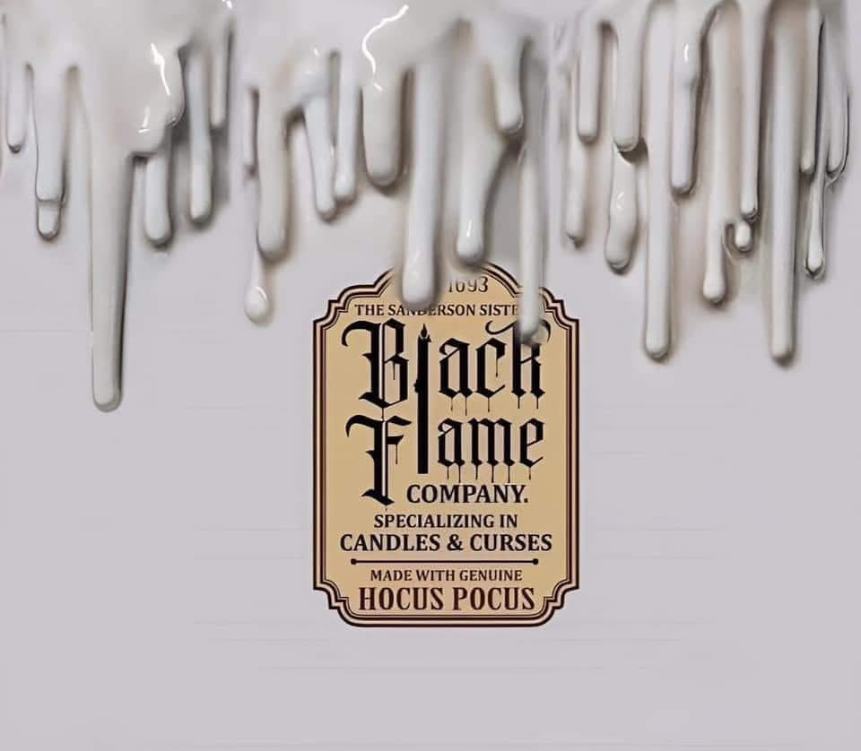Halloween - White black flame