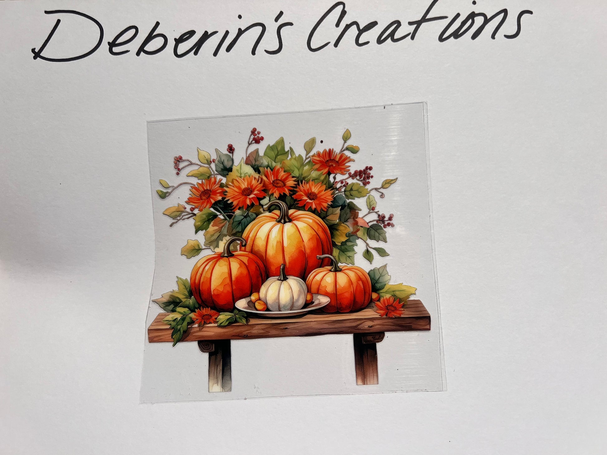 Thanksgiving - Pumpkins and floral on table