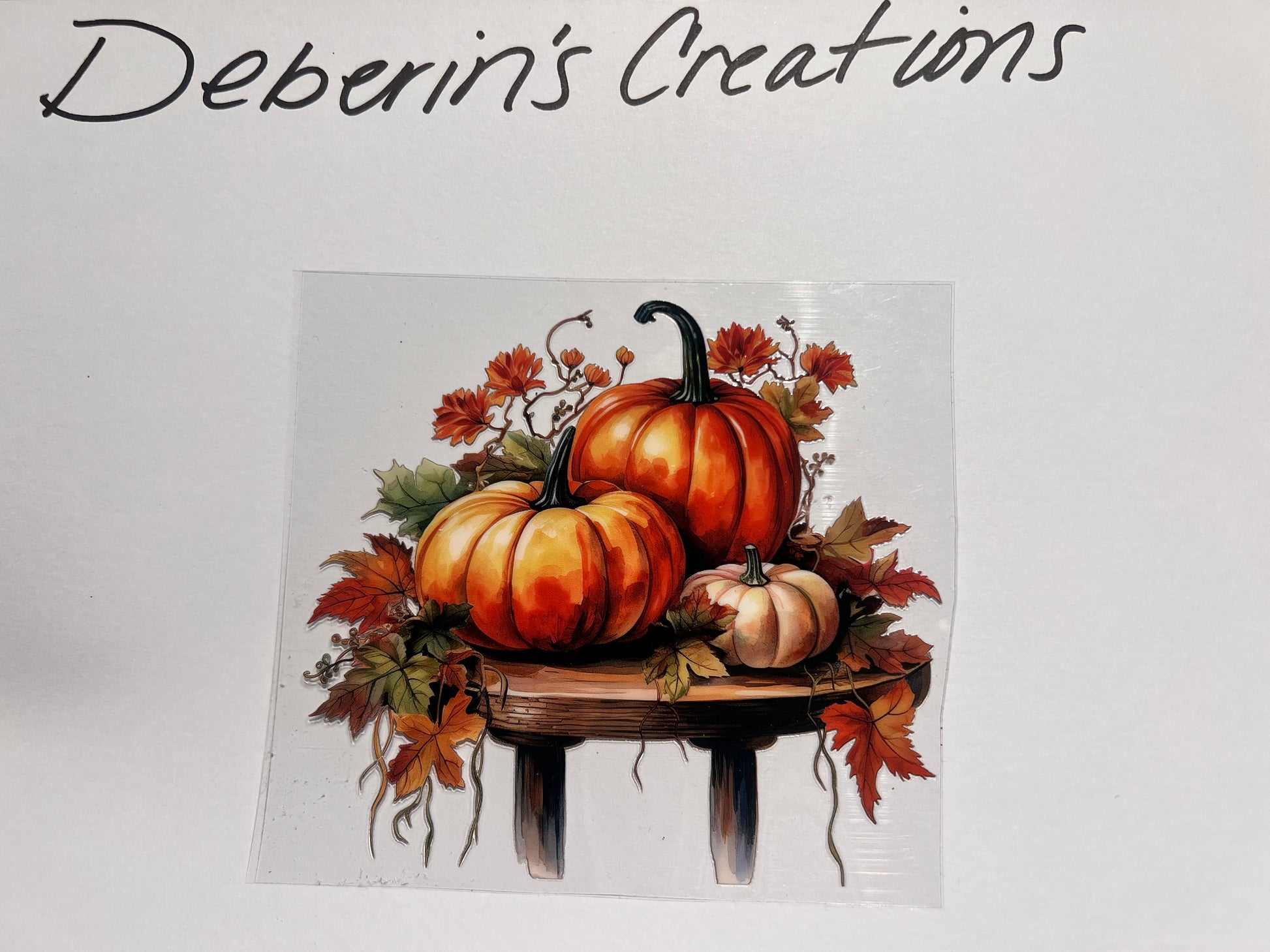 Thanksgiving - Pumpkins on table