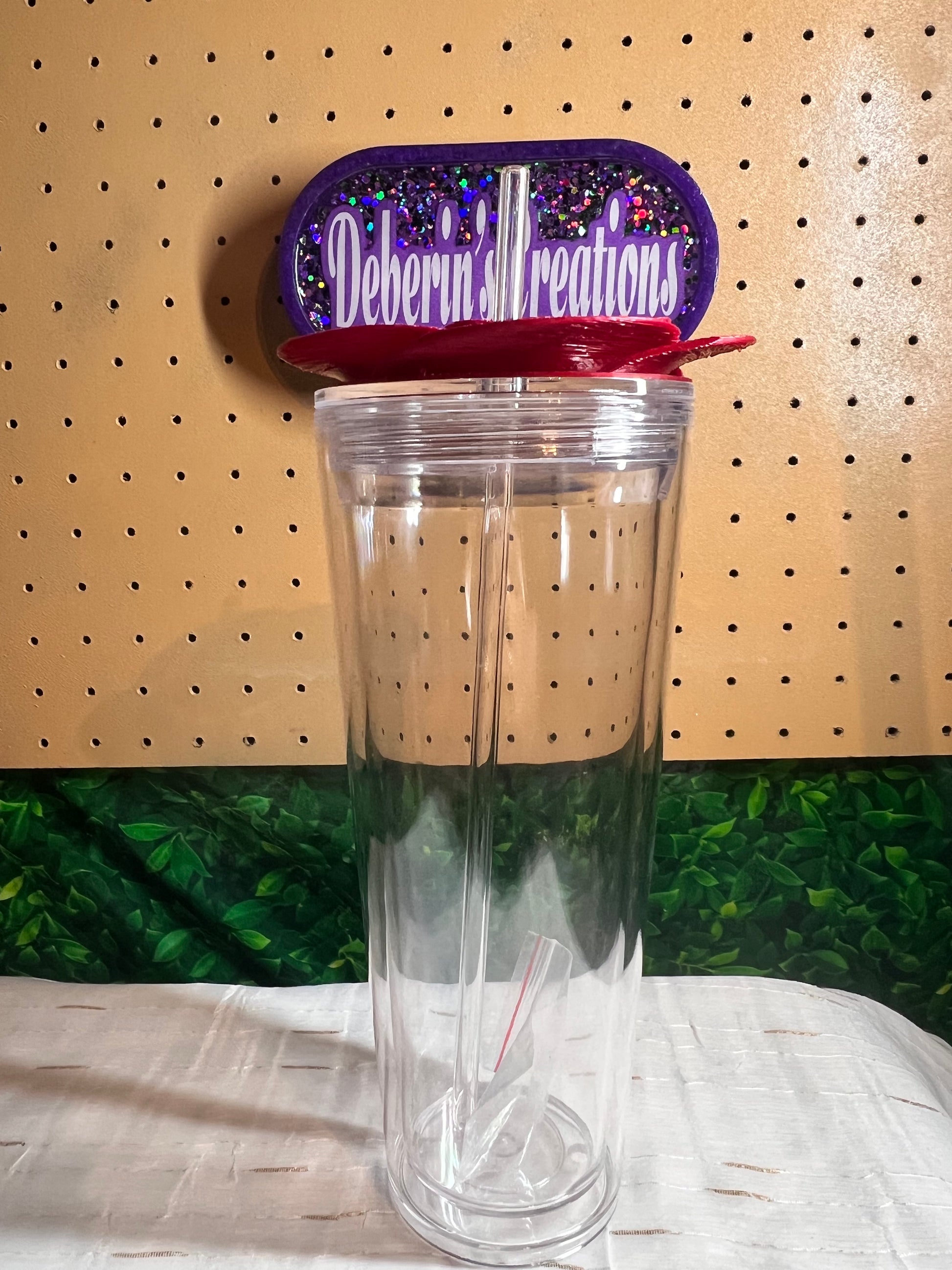 Red Rose Topper 24 oz