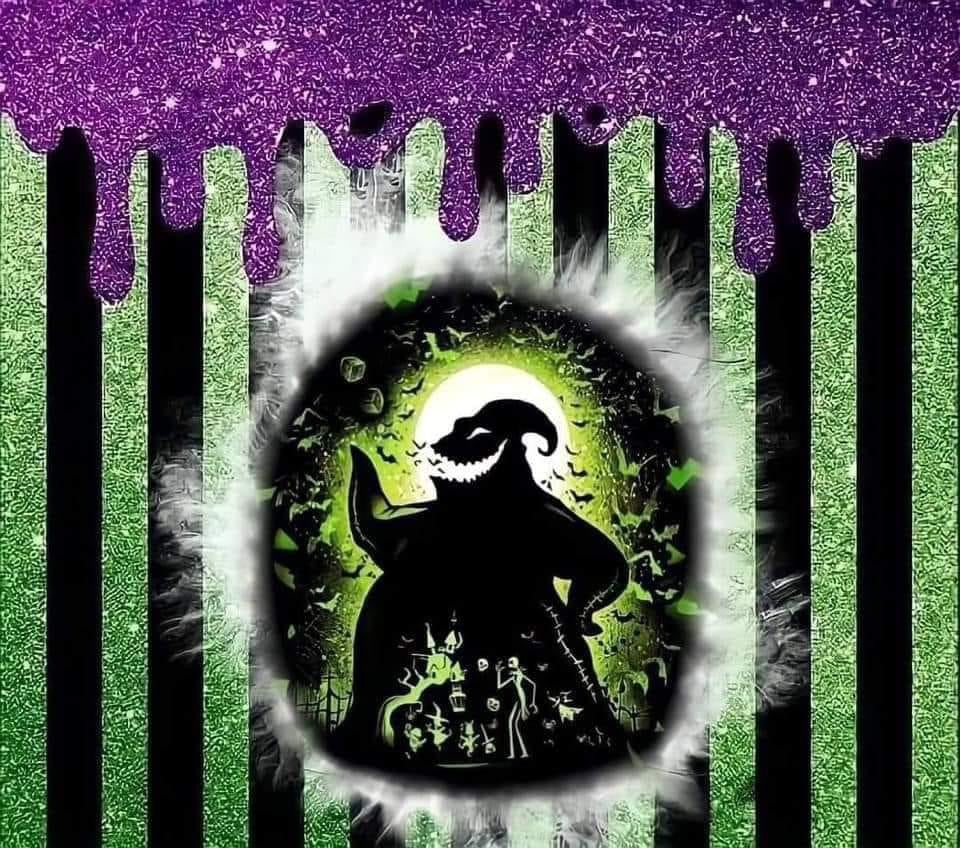 Halloween - OB Purple glitter drip