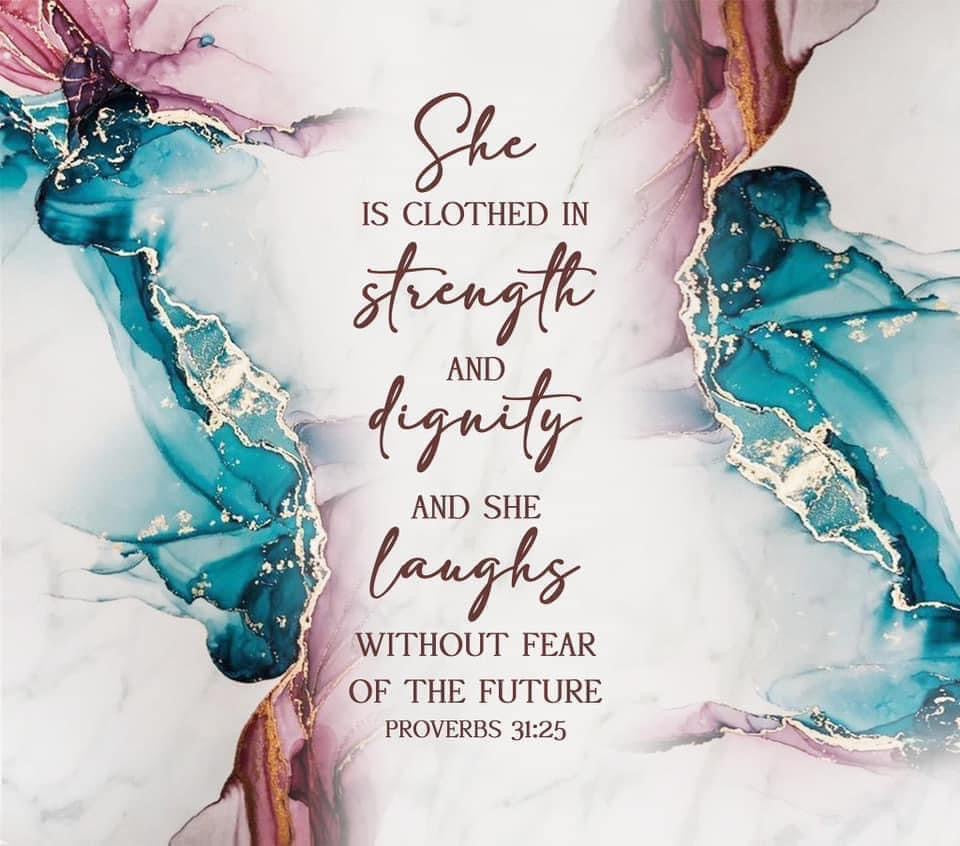 She is clothed
