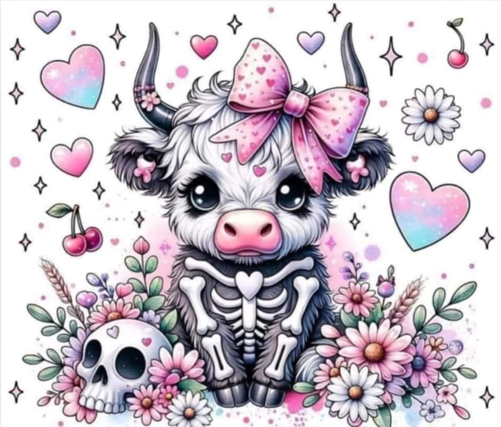 Halloween - Spooky Cow Pink