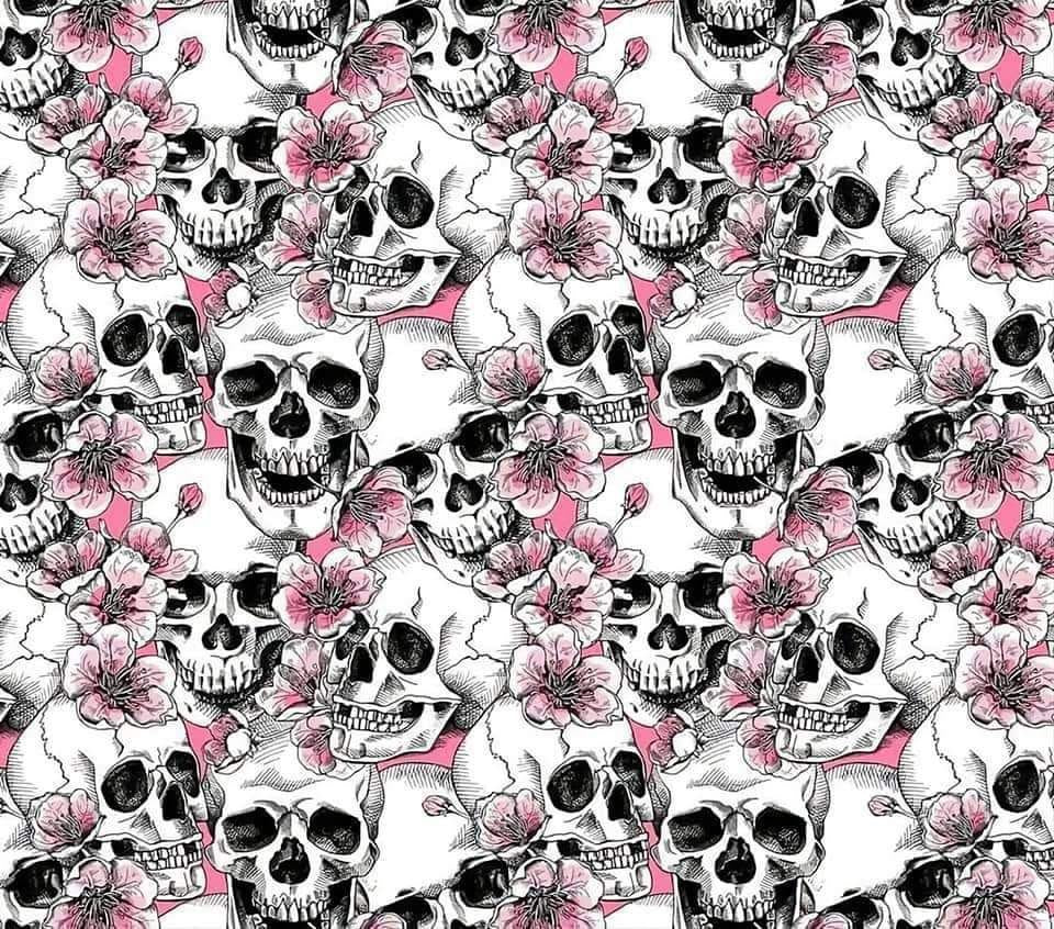 Vintage Pink Skull