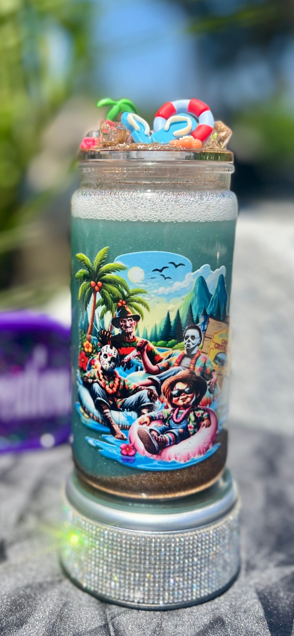 Summerween Beach snowglobe