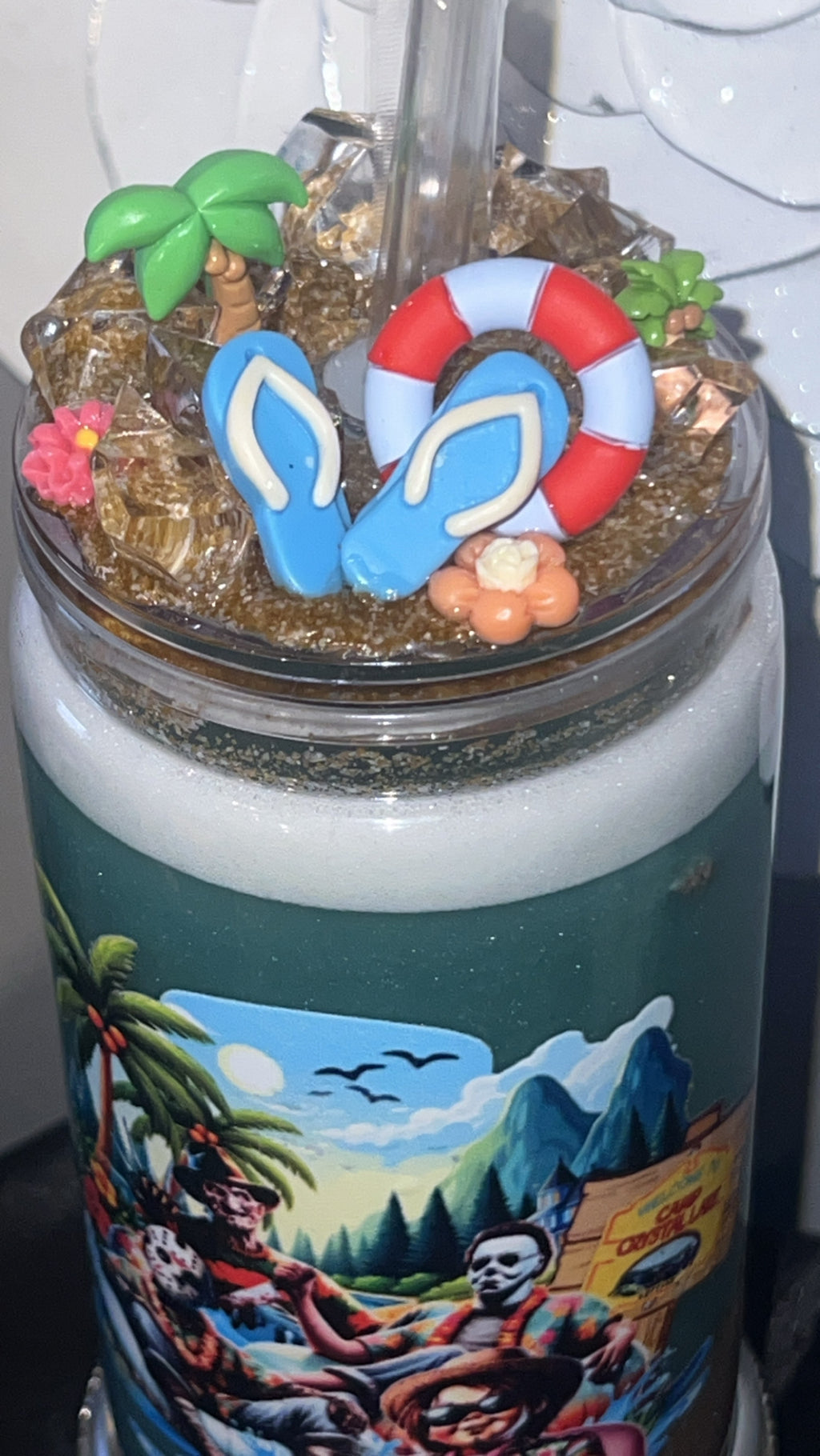 Summerween Beach snowglobe