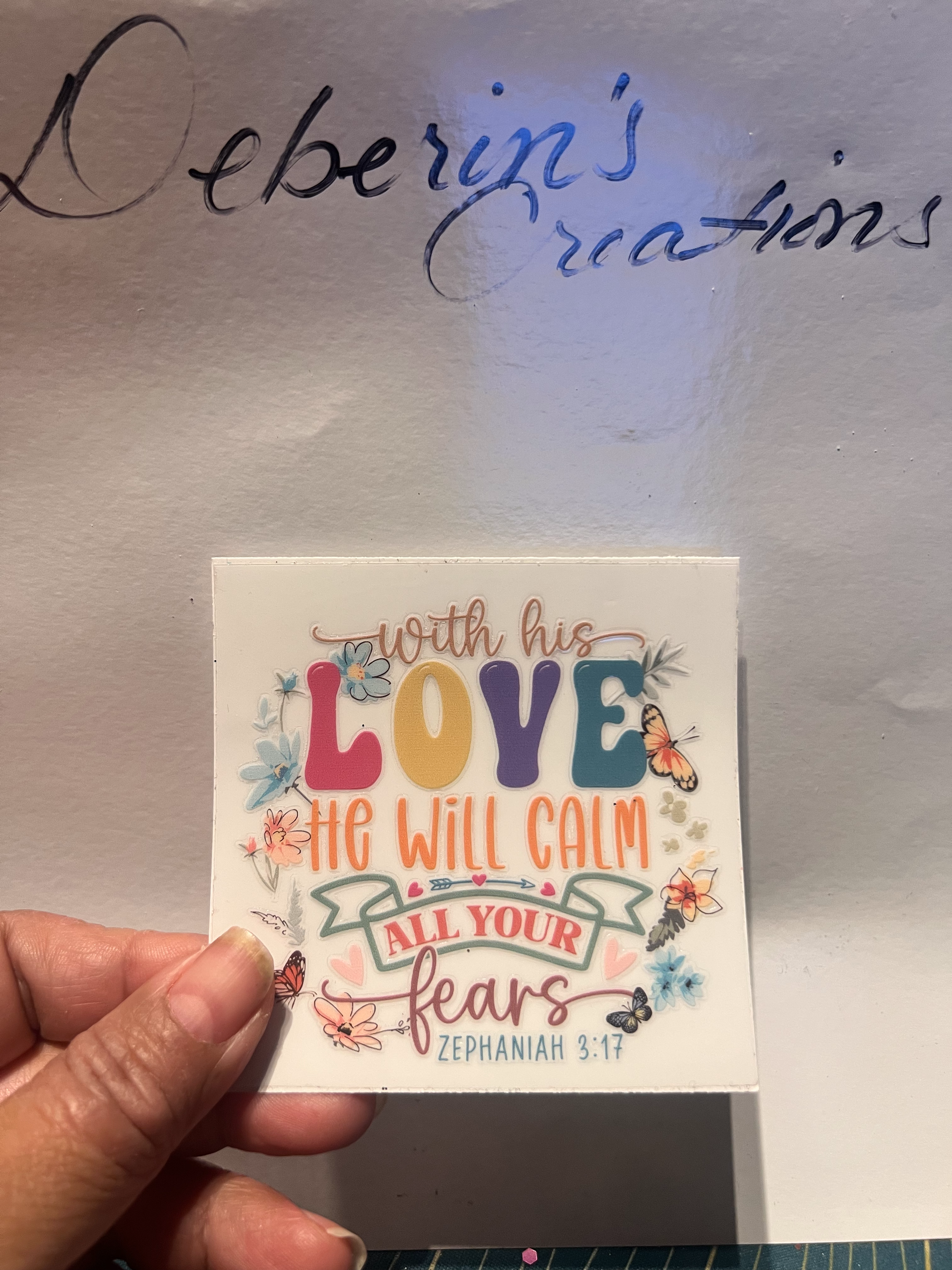 With his love he will calm all ur fears