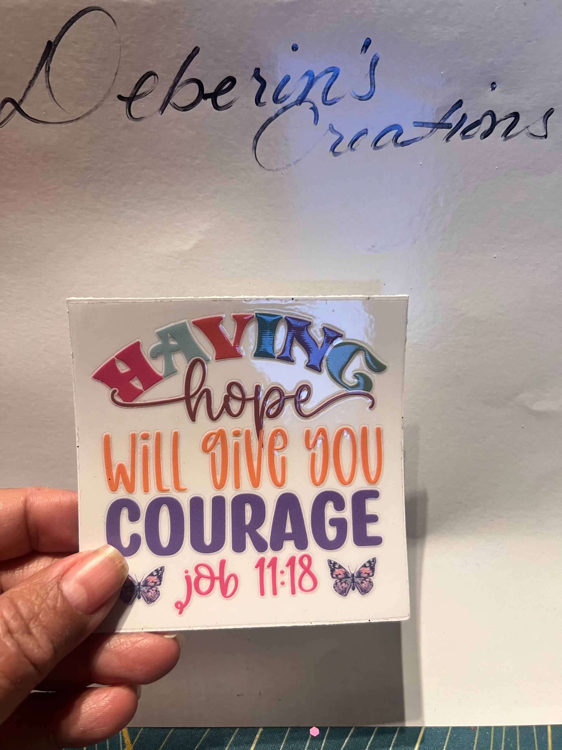 Having Hope will give you courage