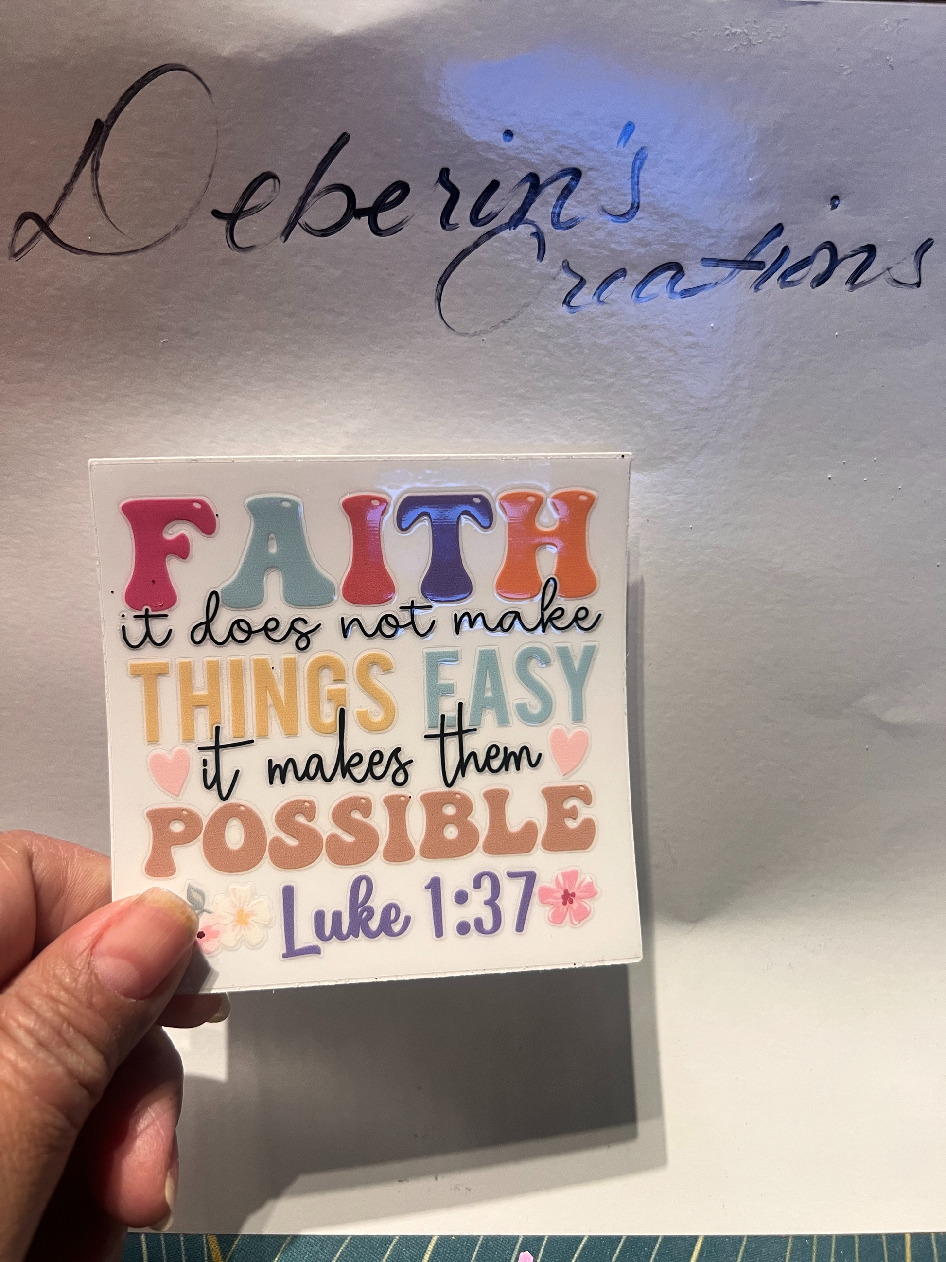 Faith it does not make things easy it makes them possible