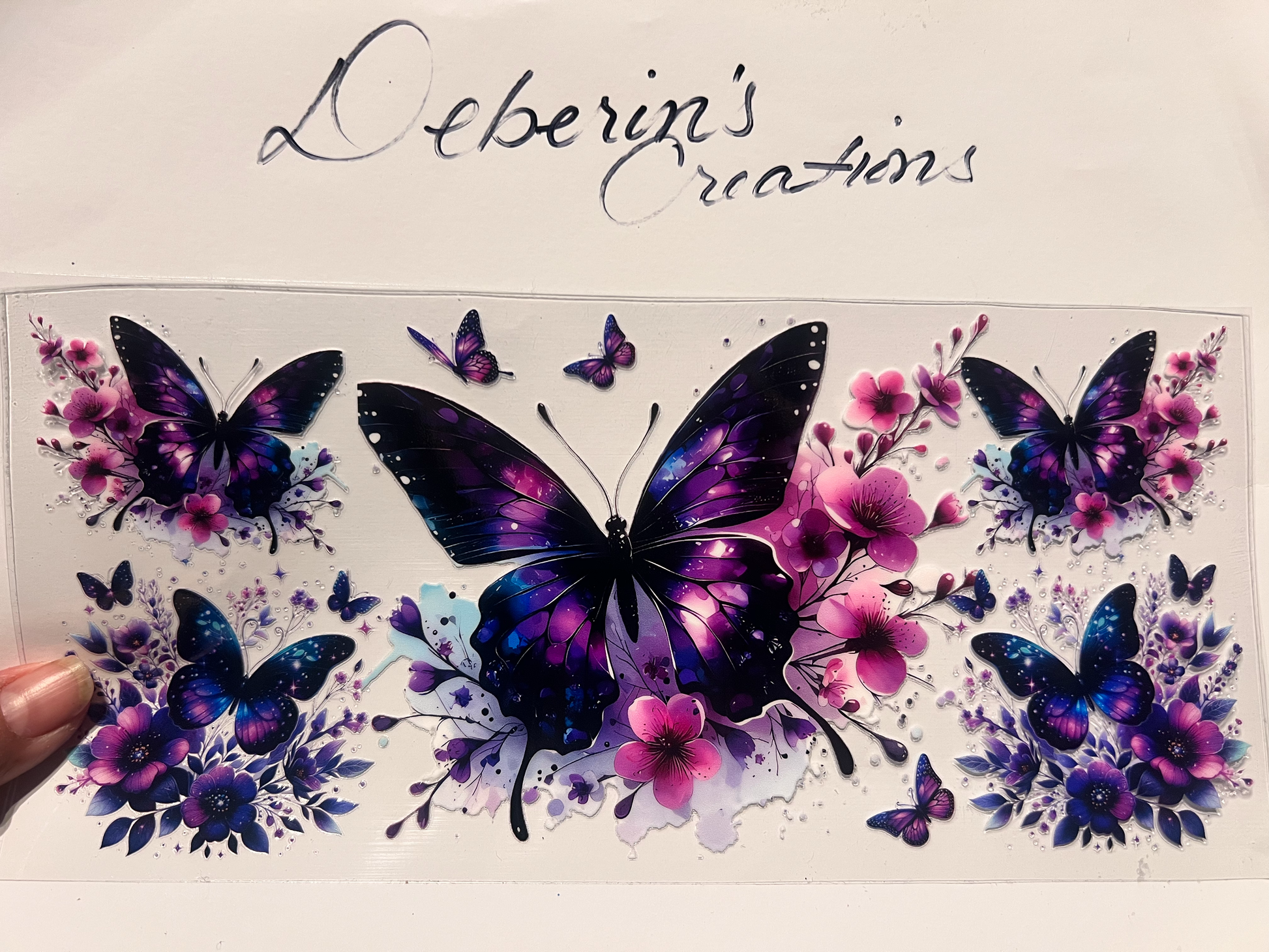 5 Colorful Purple Butterflies