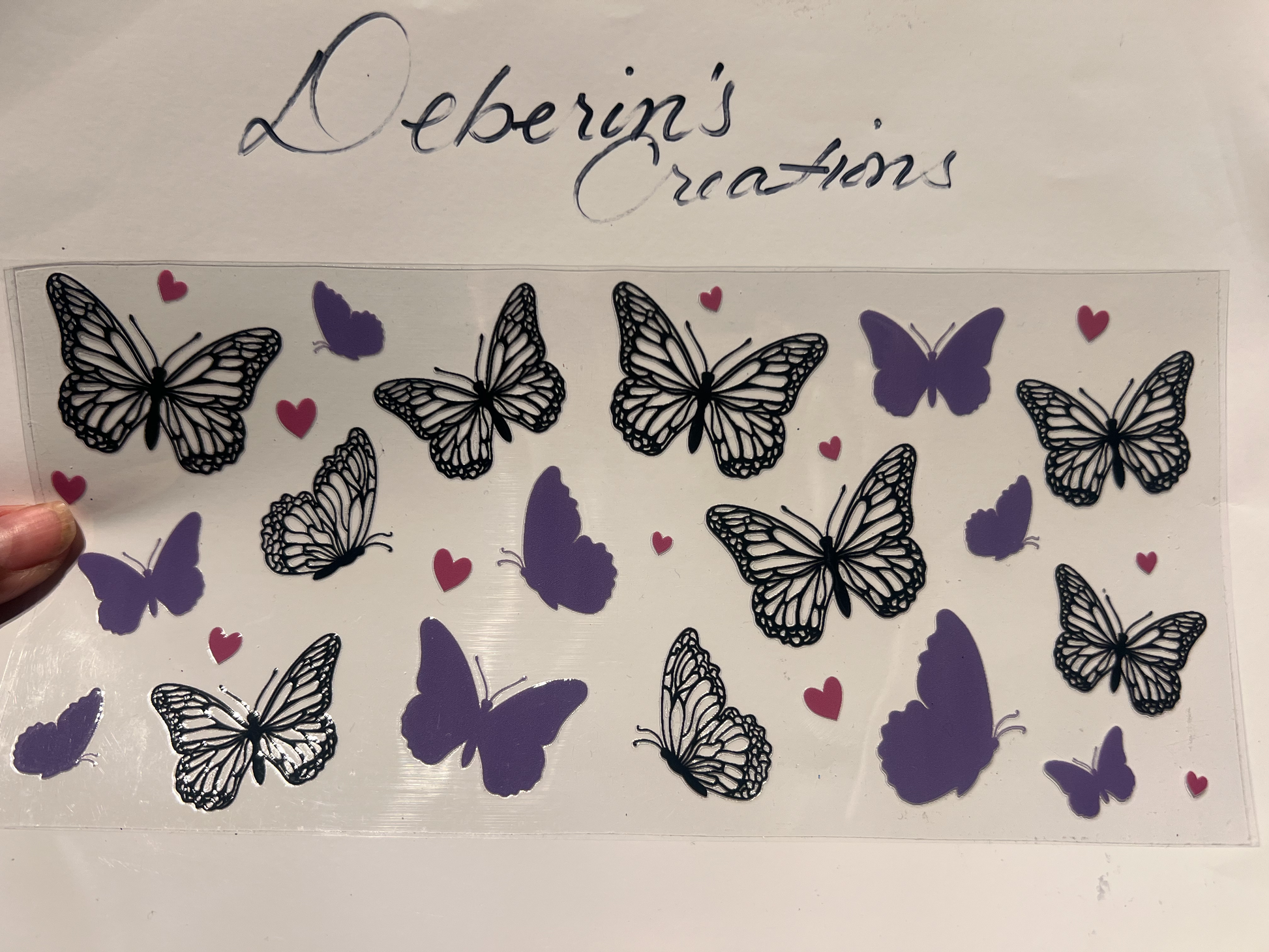 Purple & Black Butterflies
