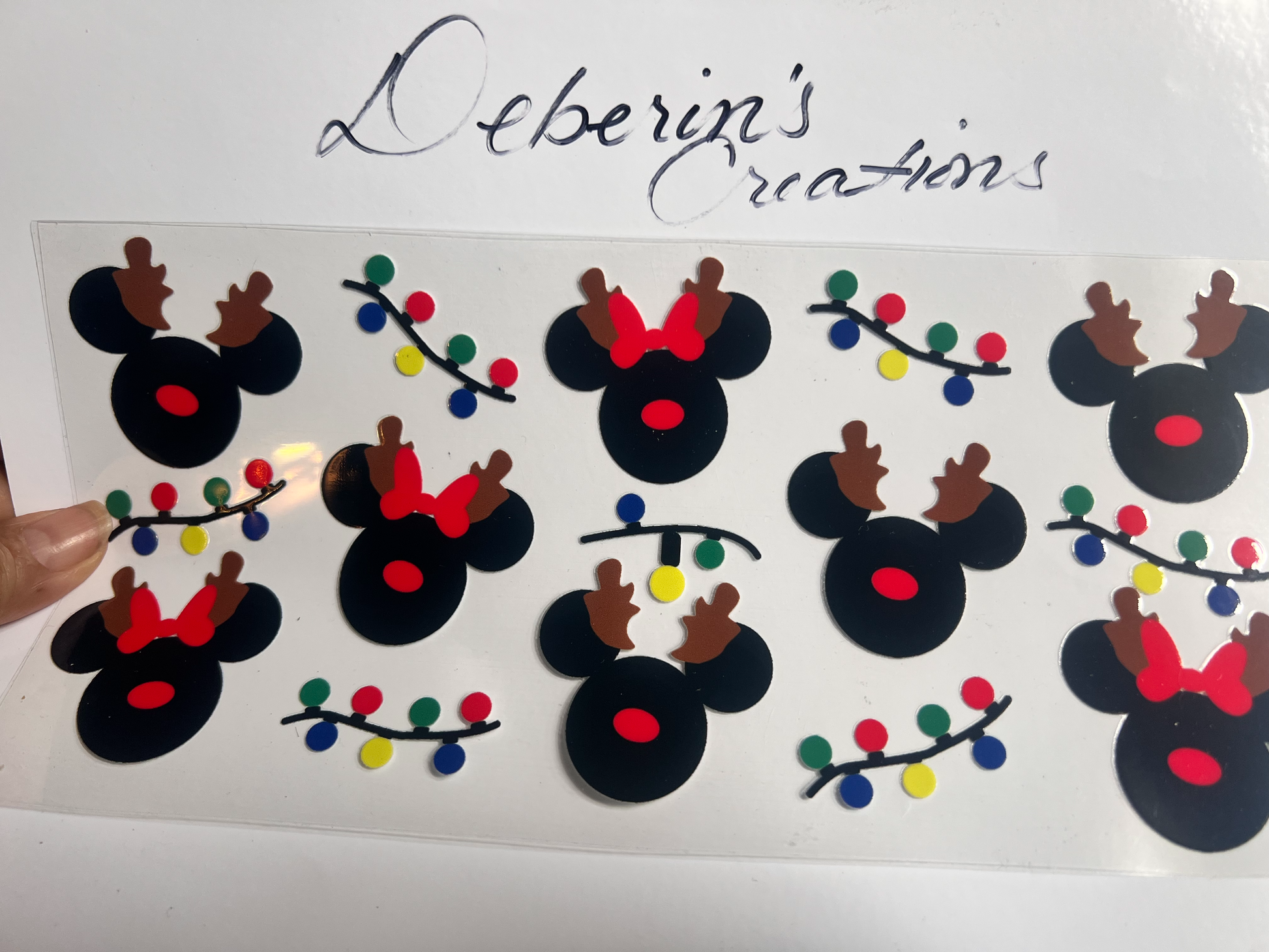 Christmas - Mickey Heads with lights