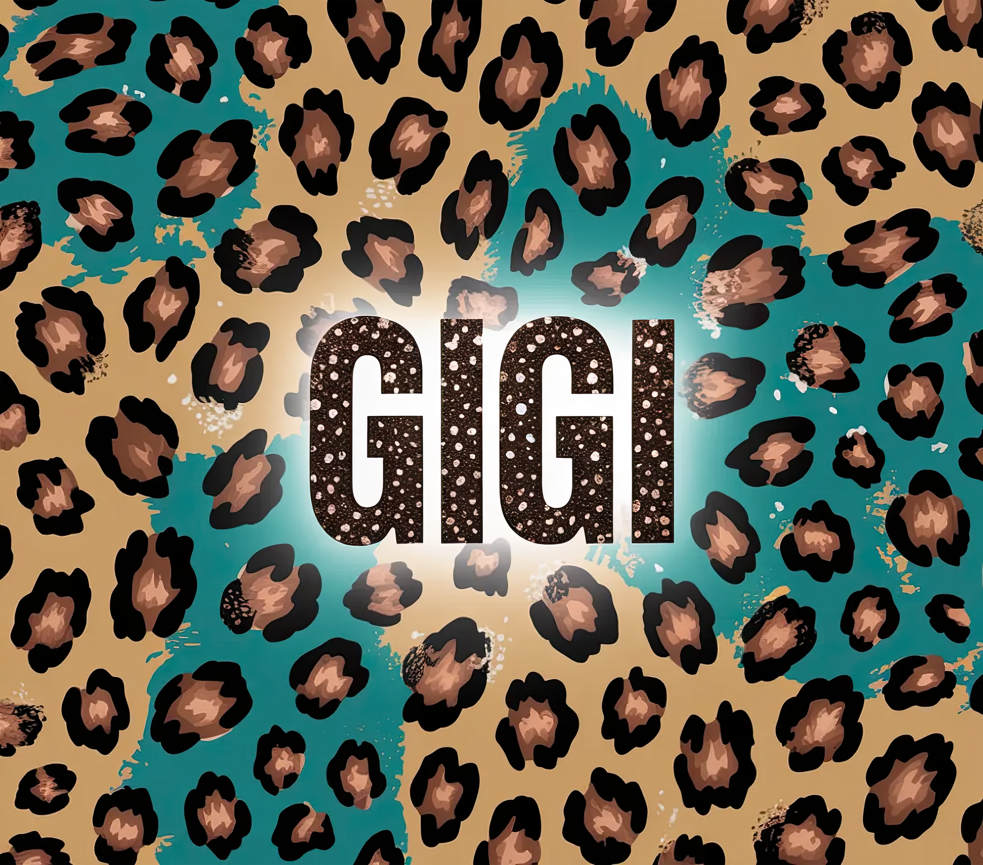 Gigi - Turquoise Cheetah