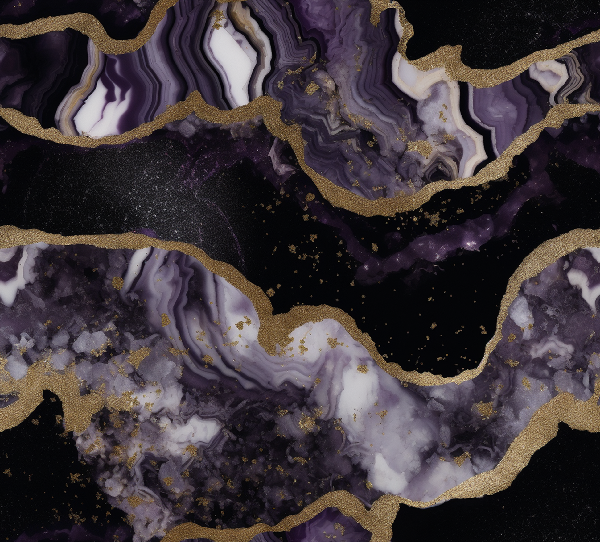 Black Gold Purple
