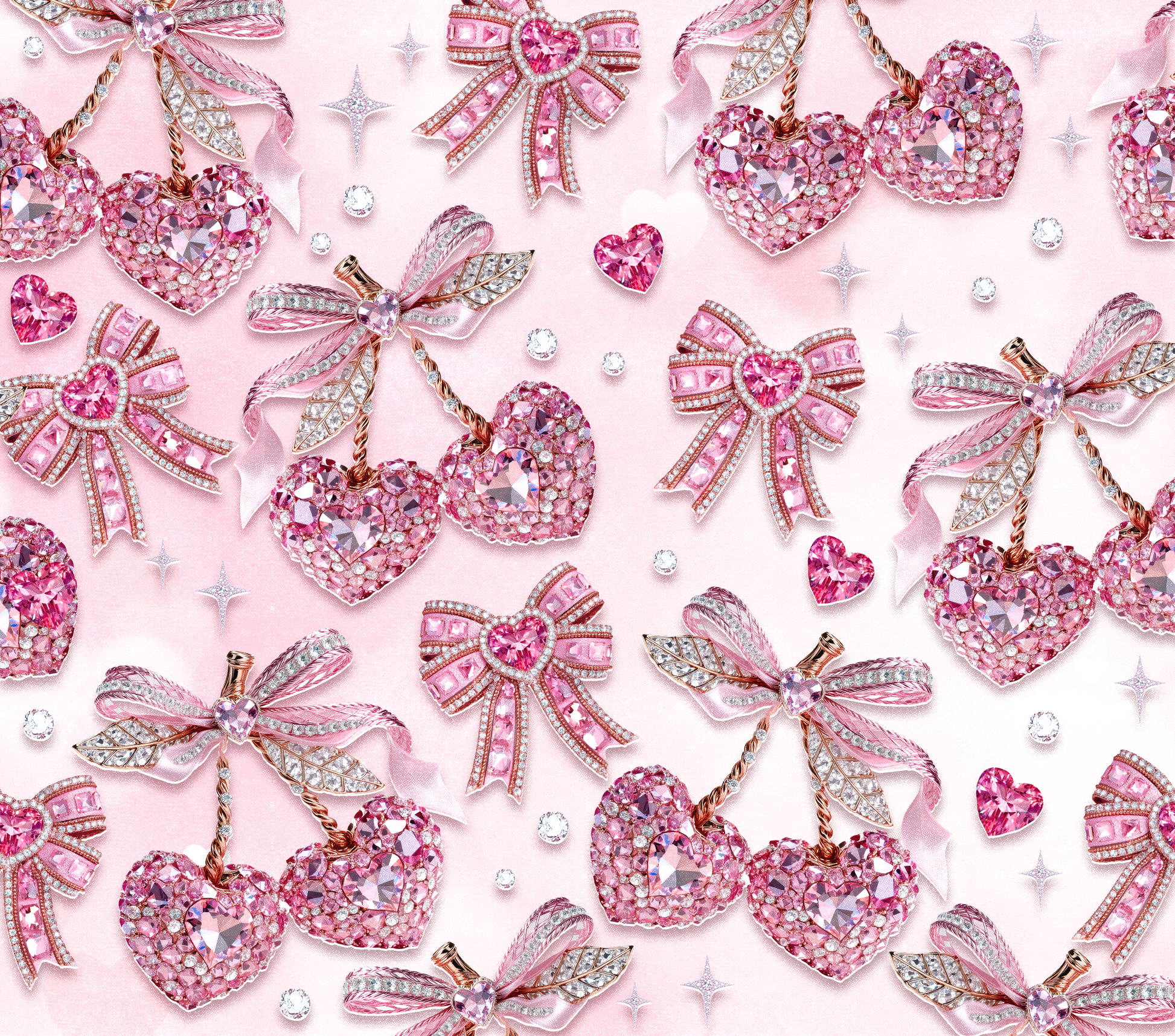 Valentine's Day - Pink cherries