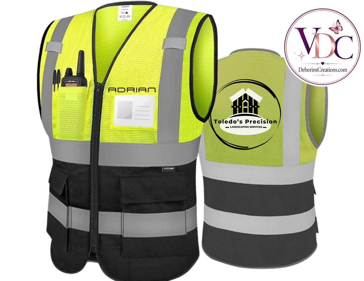 1X Unisex High Visibility Reflective Safety Vest