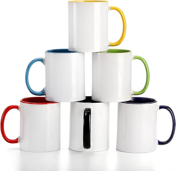 Colored handle Coffee Mugs
