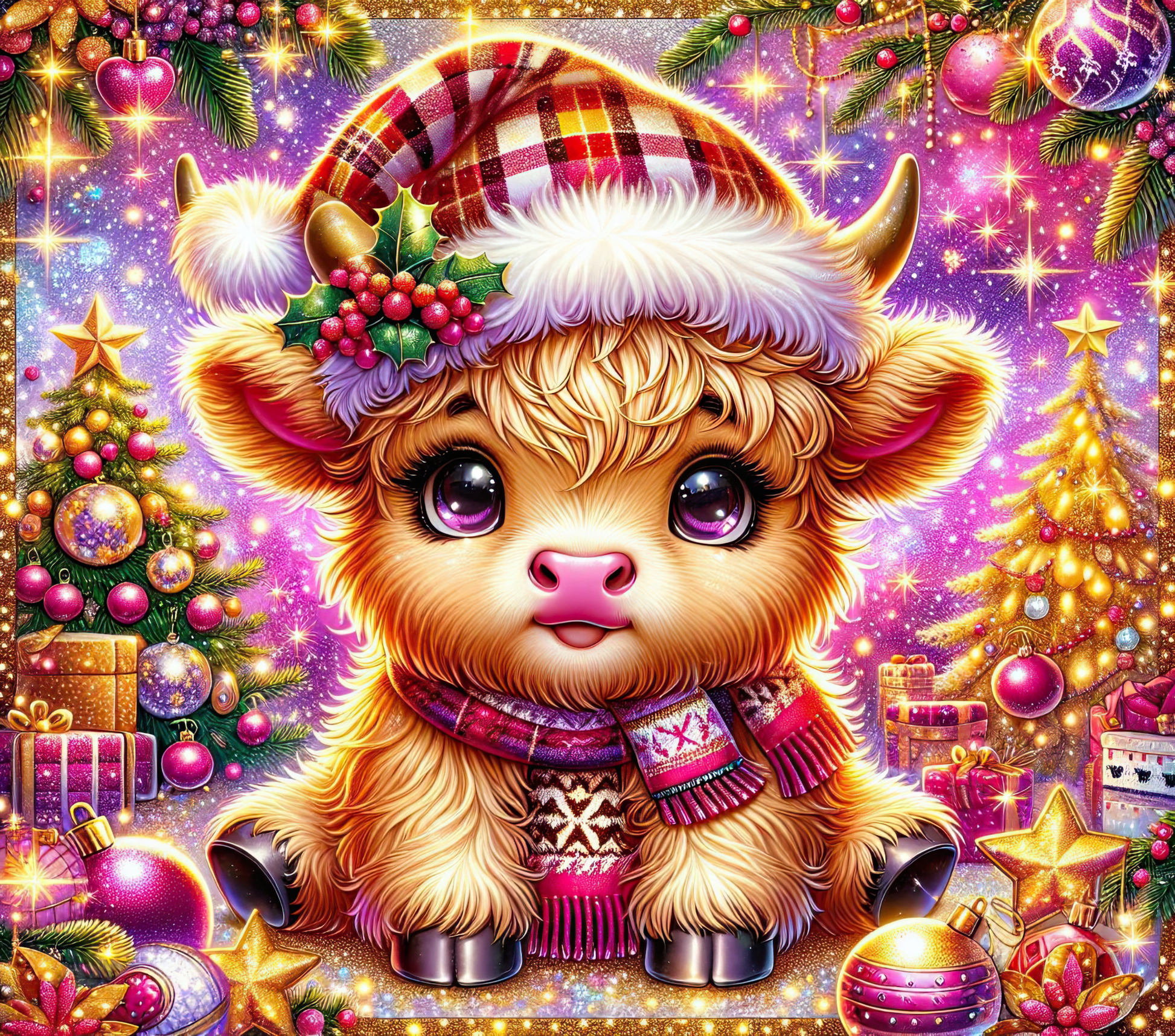 Christmas - Highland Cow