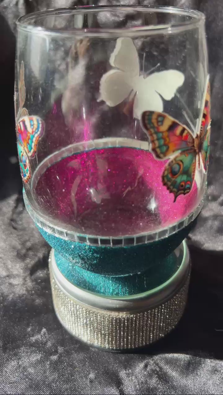 Glitter Wine Glass