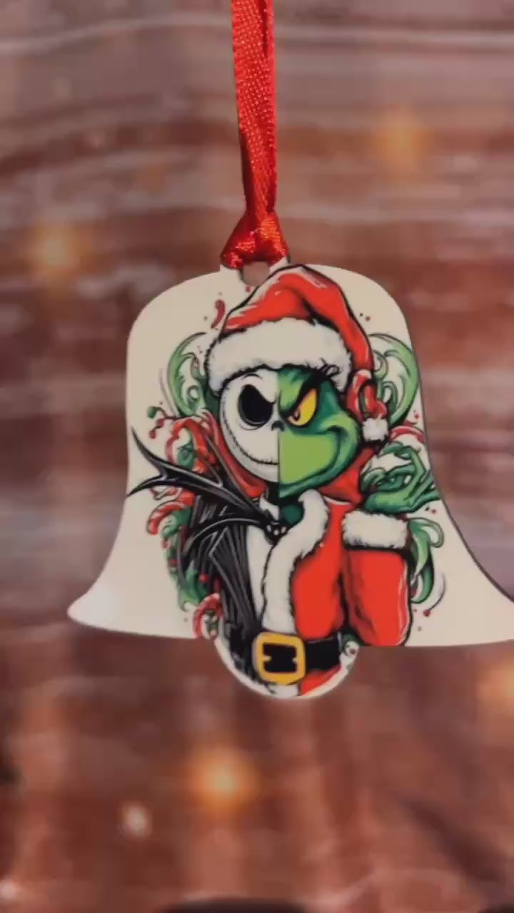 Double Sided Bell Ornament